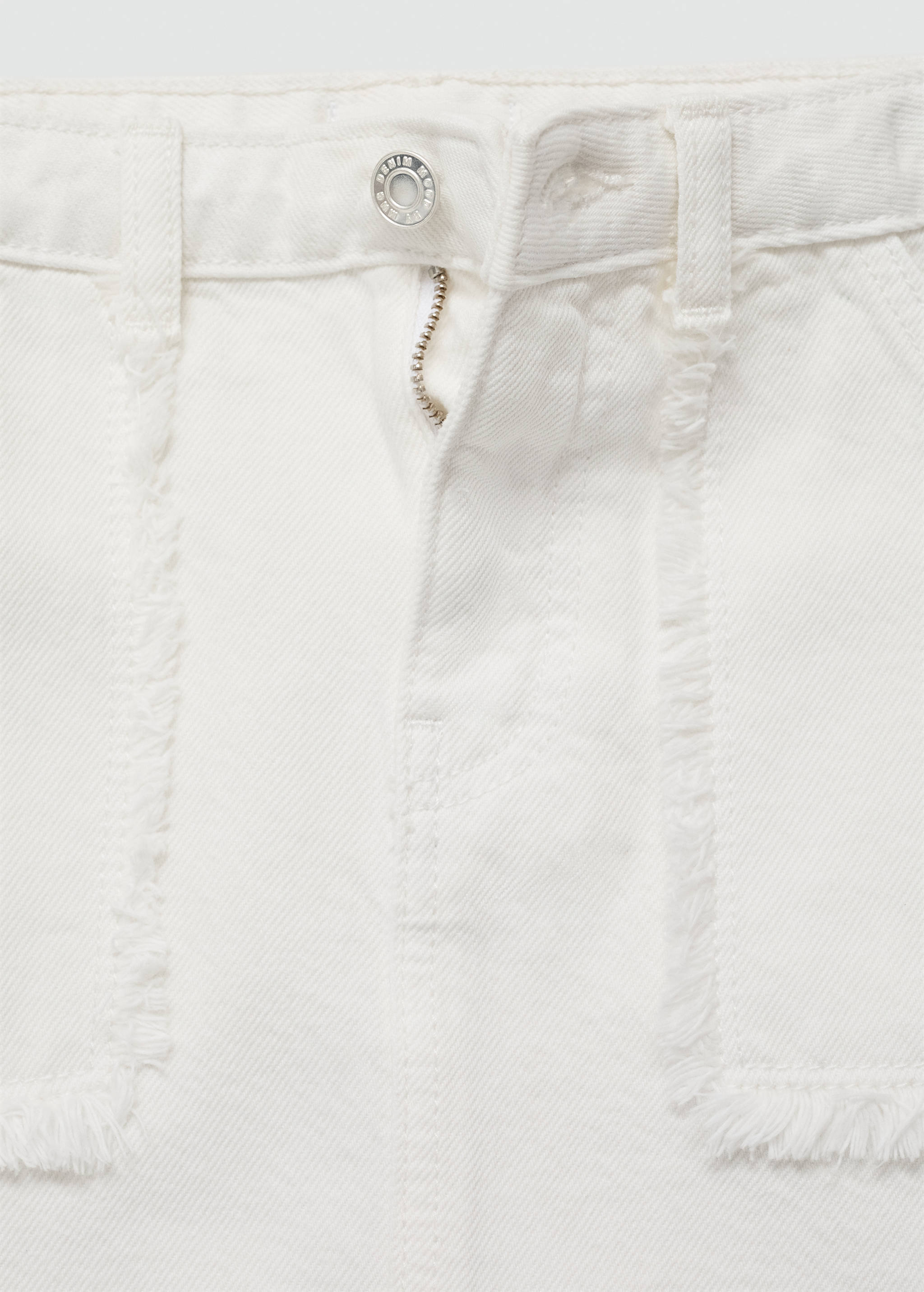 Denim skirt with frayed ends - Details of the article 8
