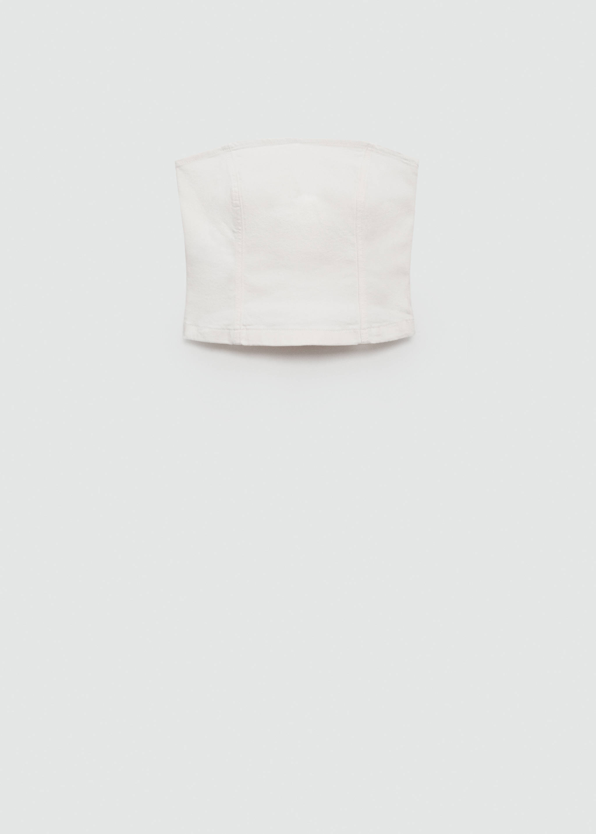 Denim strapless top - Article without model