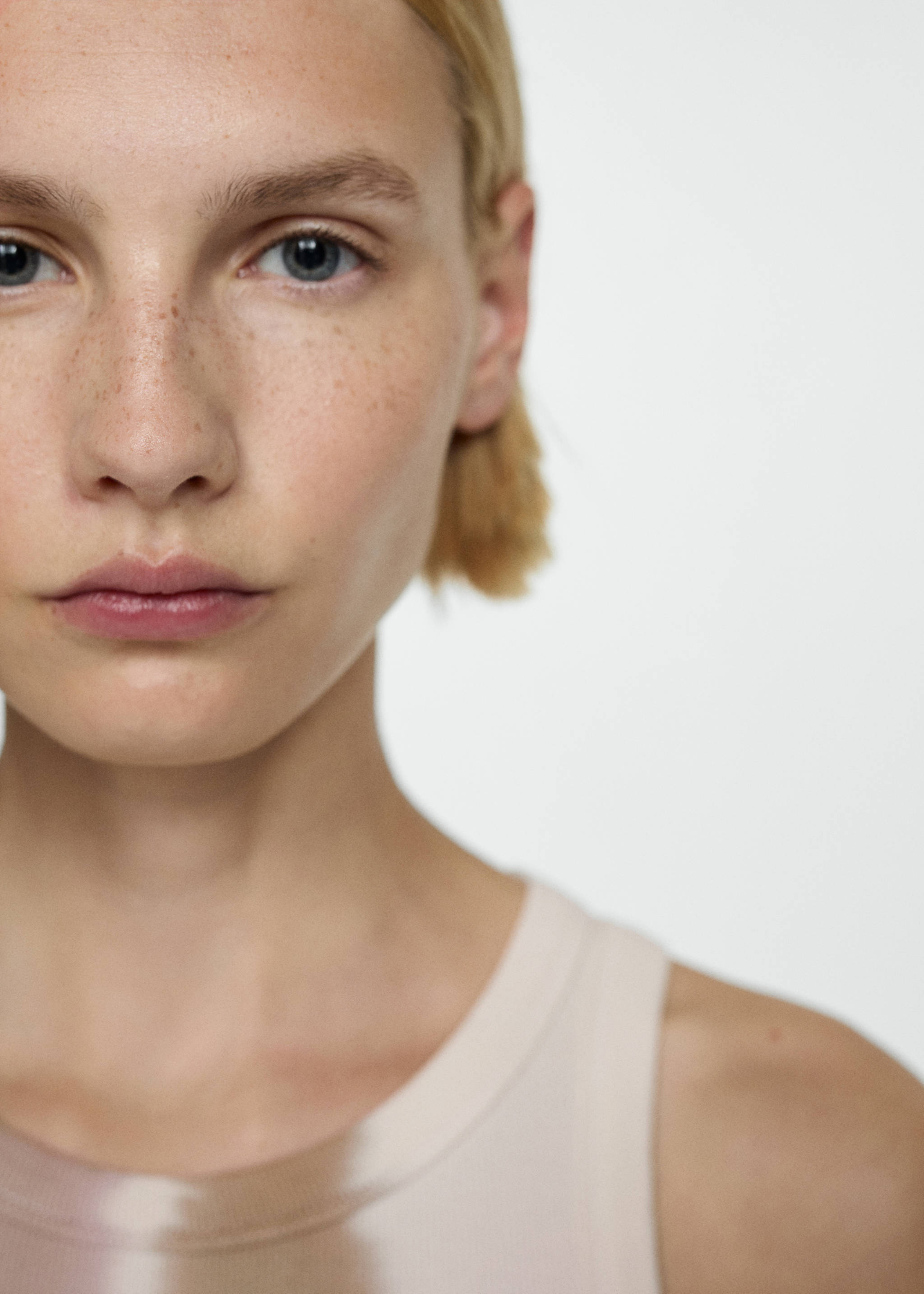 Tie-dye ribbed dress - Details of the article 1