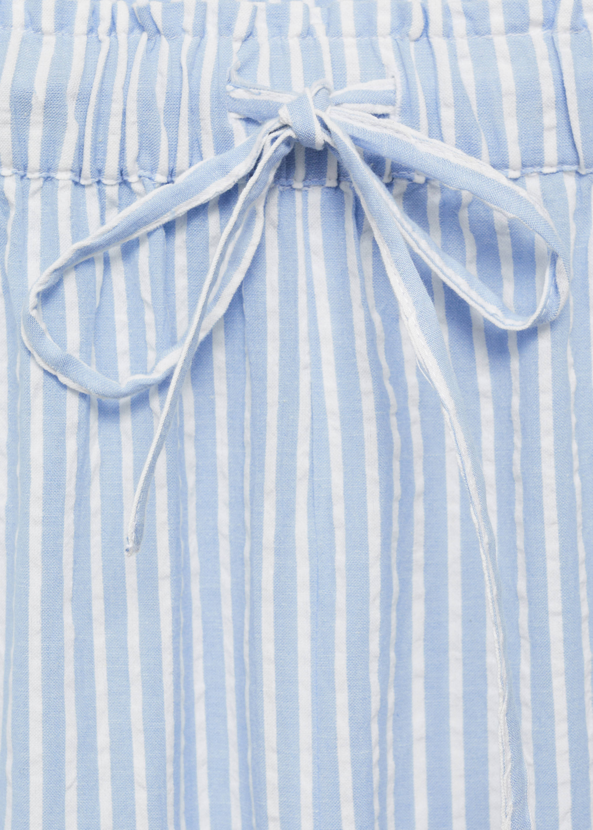 Embroidered striped trousers - Details of the article 8