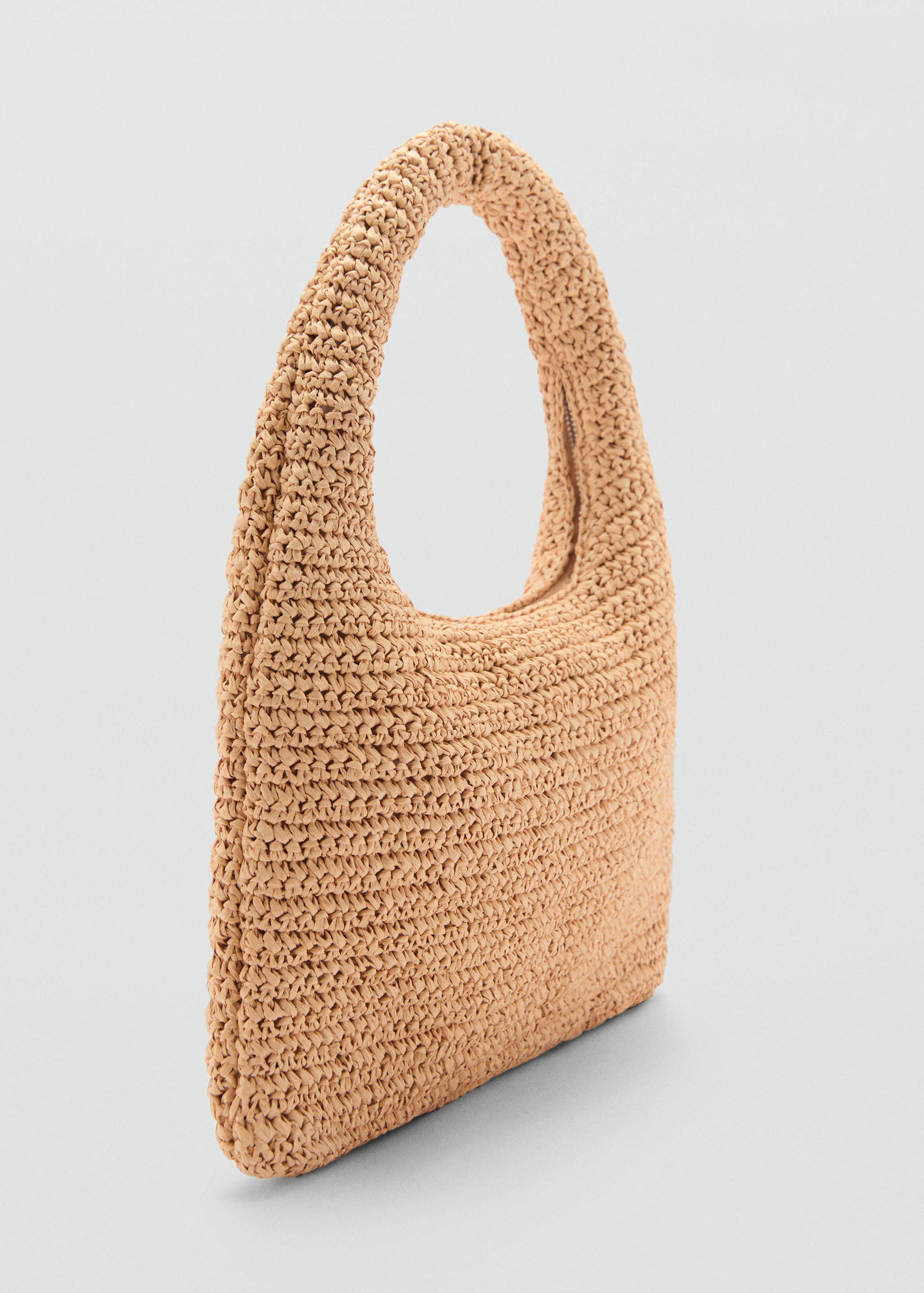 Natural fibre shoulder bag - Medium plane