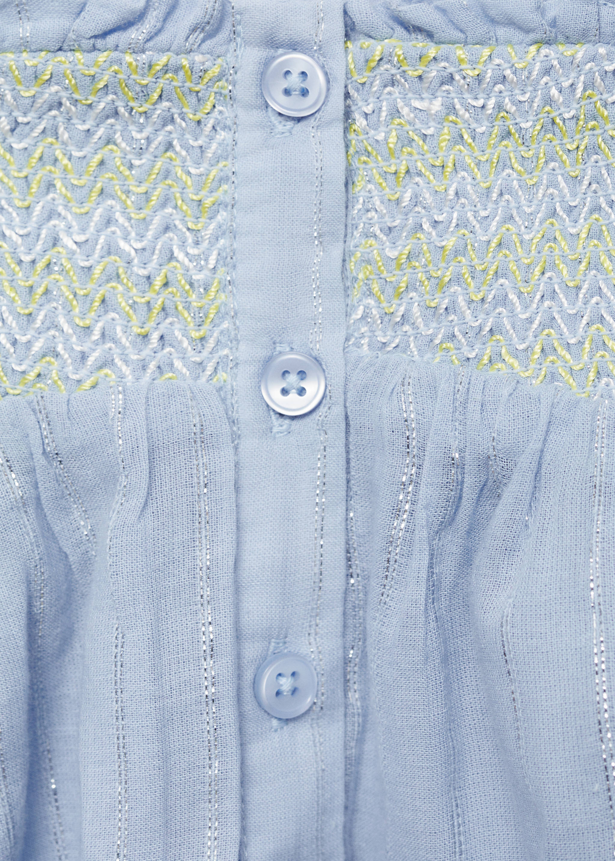 Embroidered cotton blouse - Details of the article 8