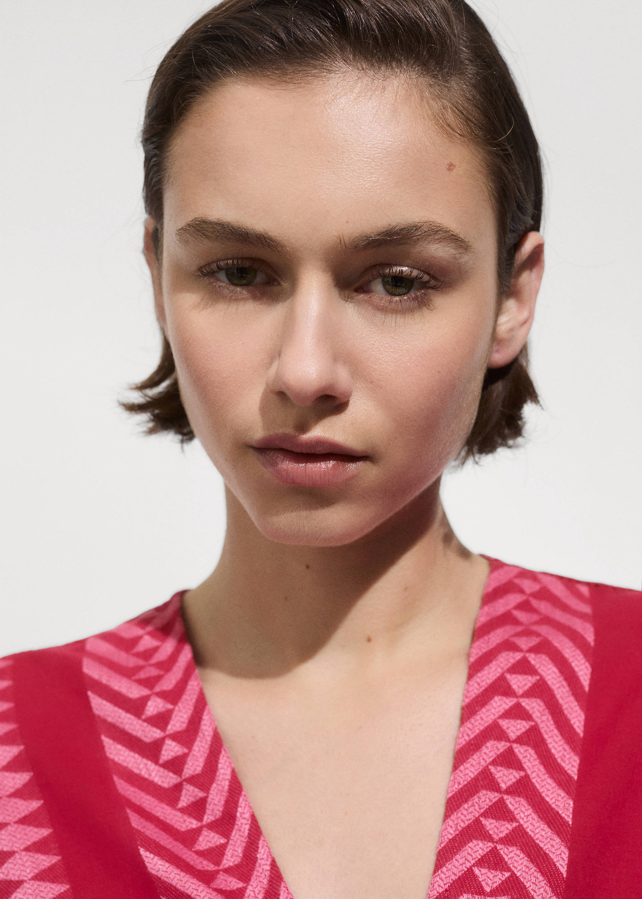 Geometric print midi dress - Details of the article 1