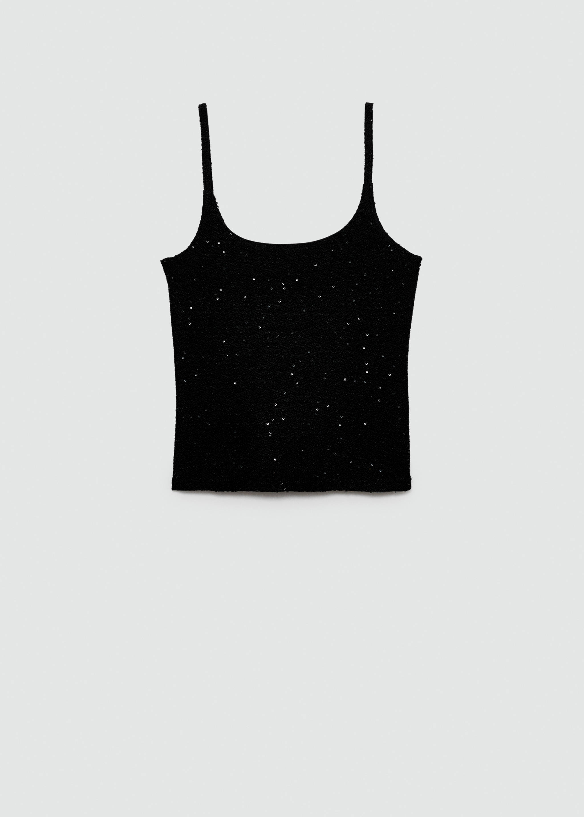 Sequined tank top - Article without model