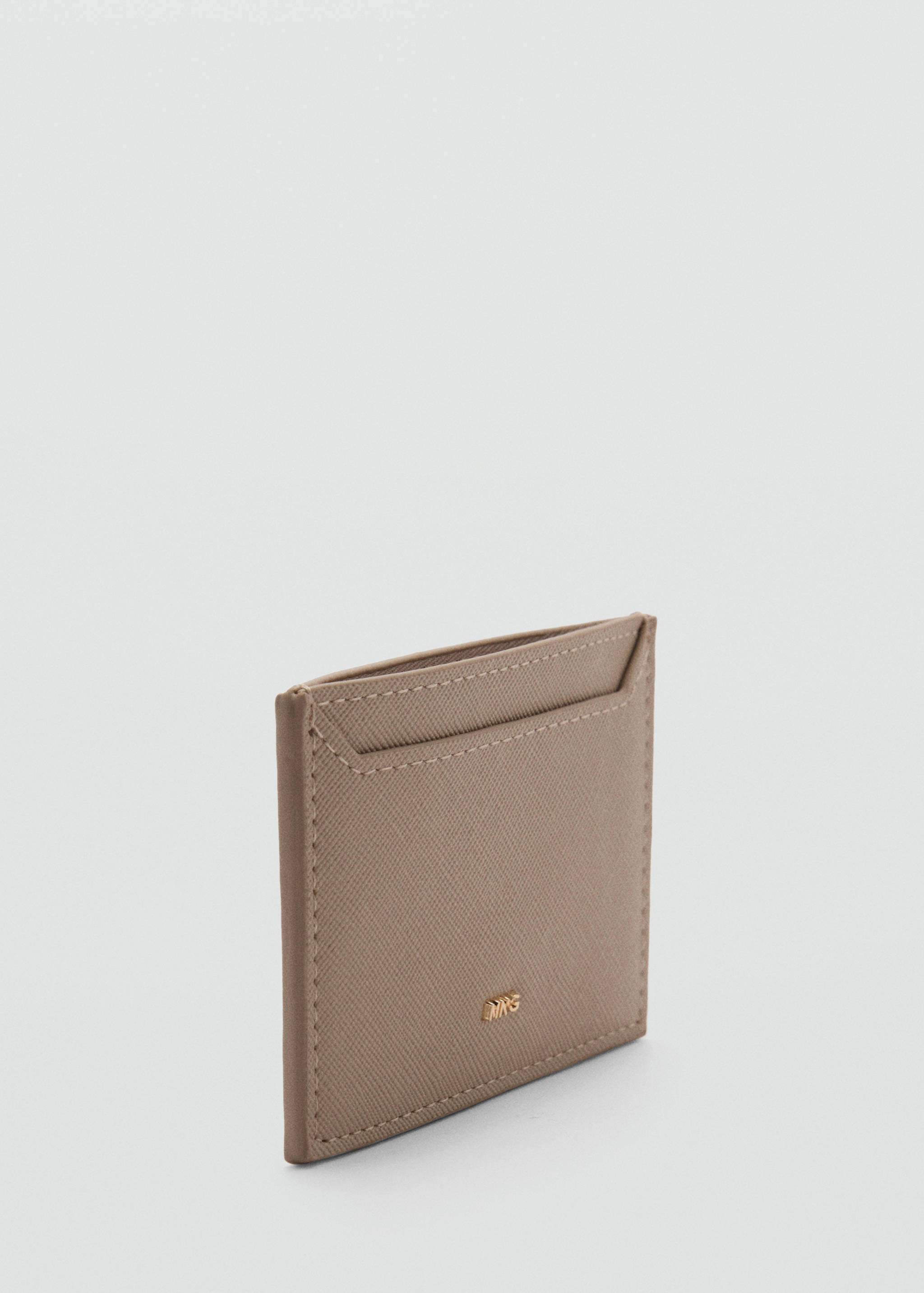Saffiano-effect cardholder - Medium plane