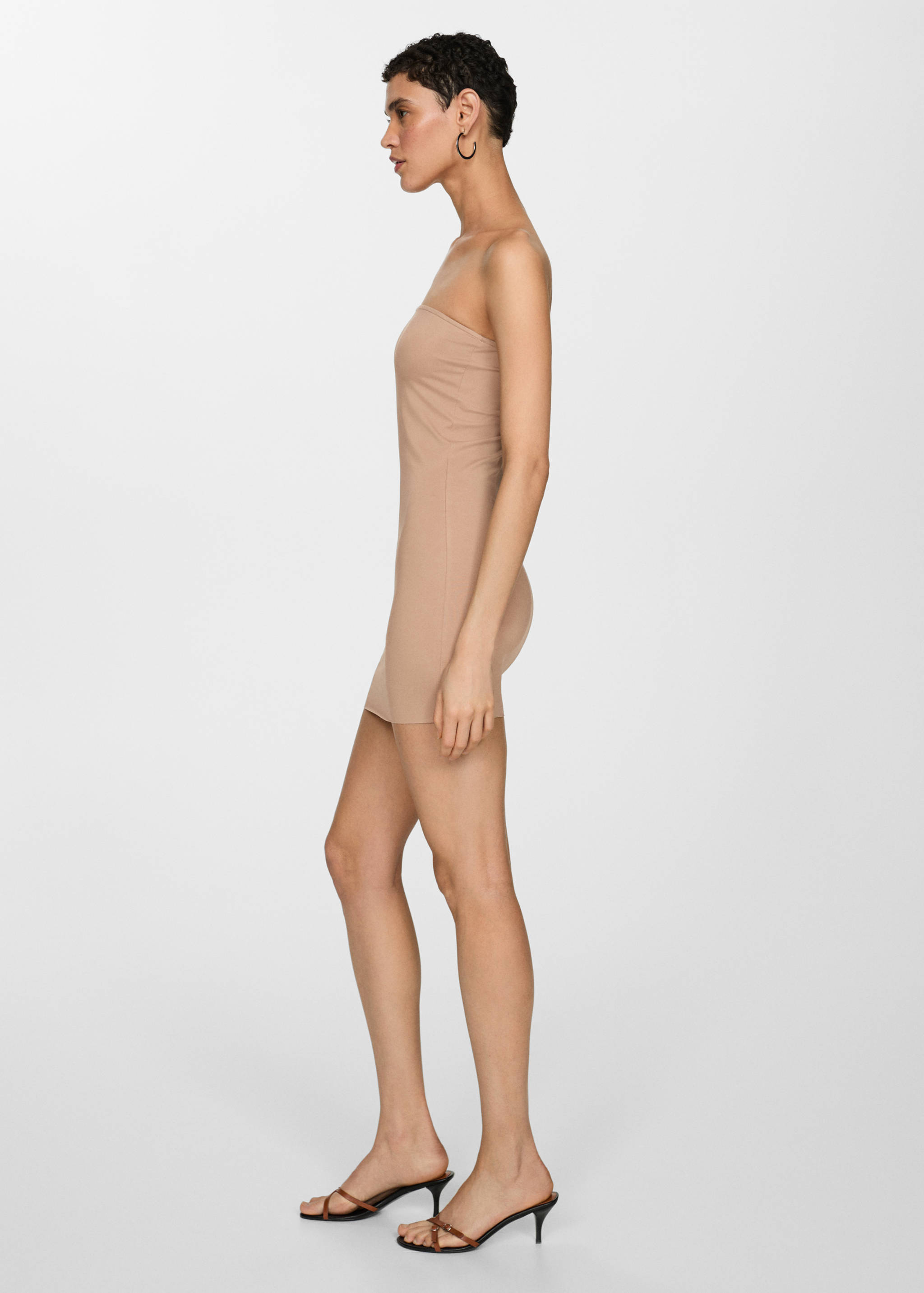 Short strapless slip dress - Details of the article 2