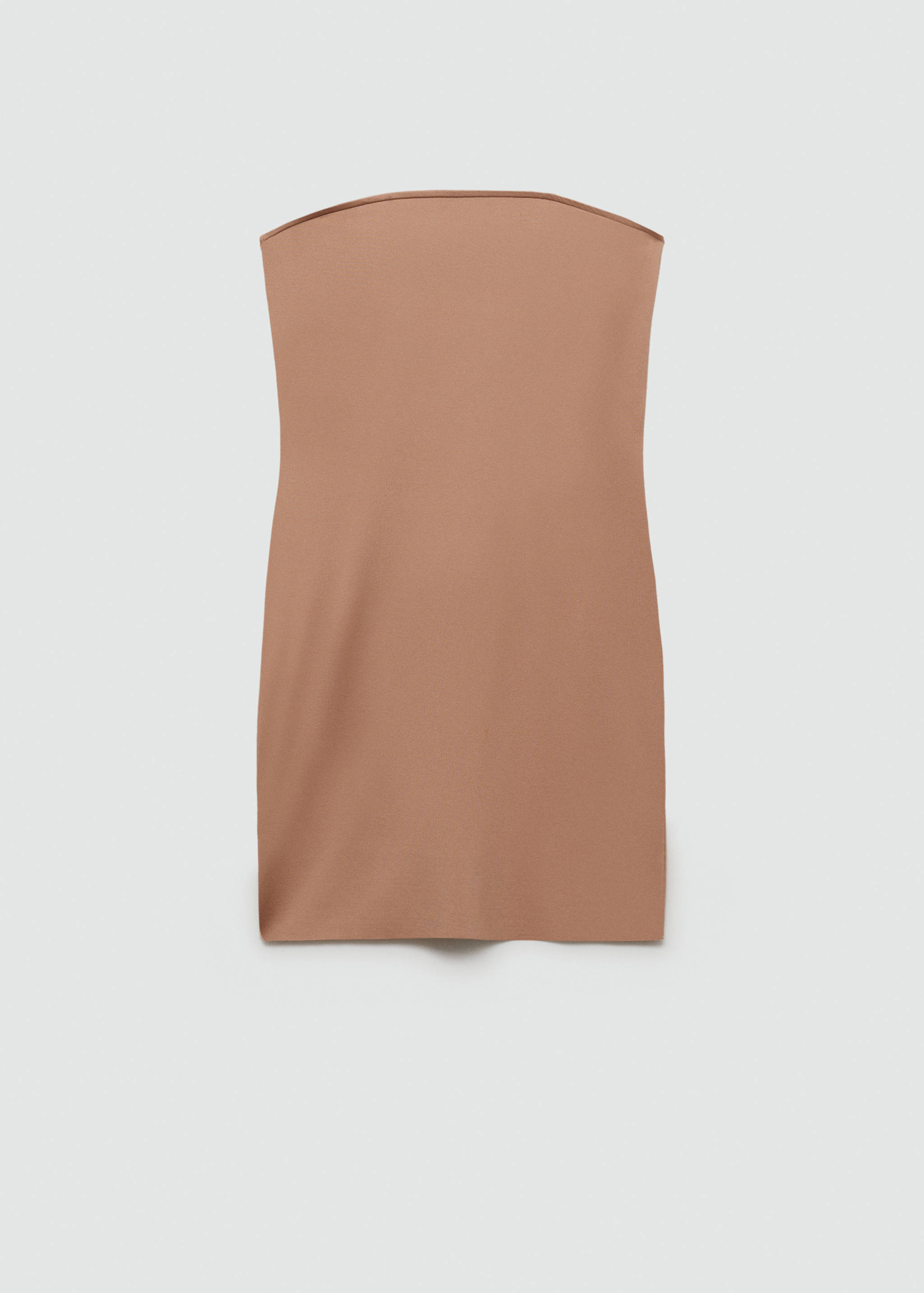 Short strapless slip dress - Article without model