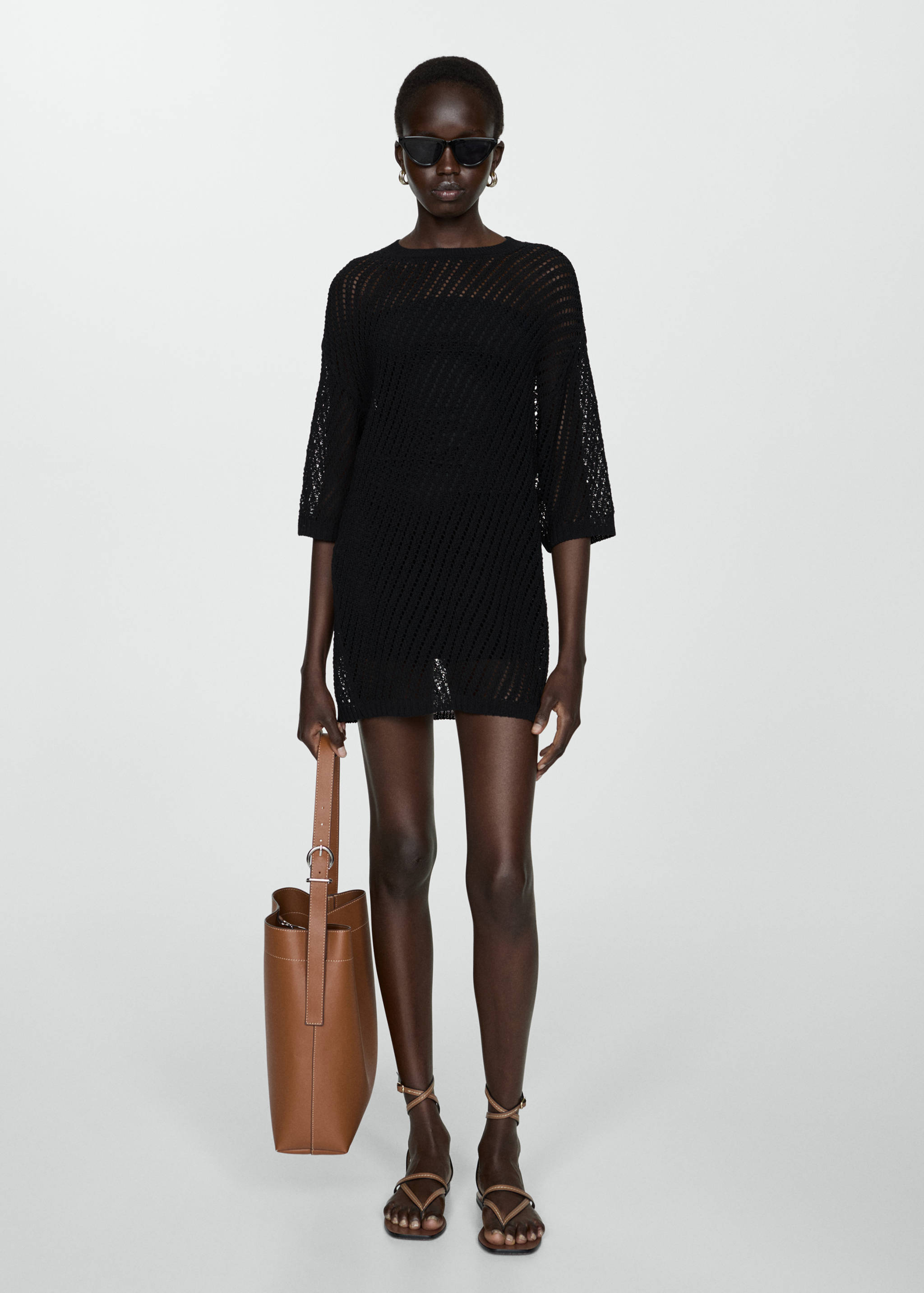 Short strapless slip dress - General plane