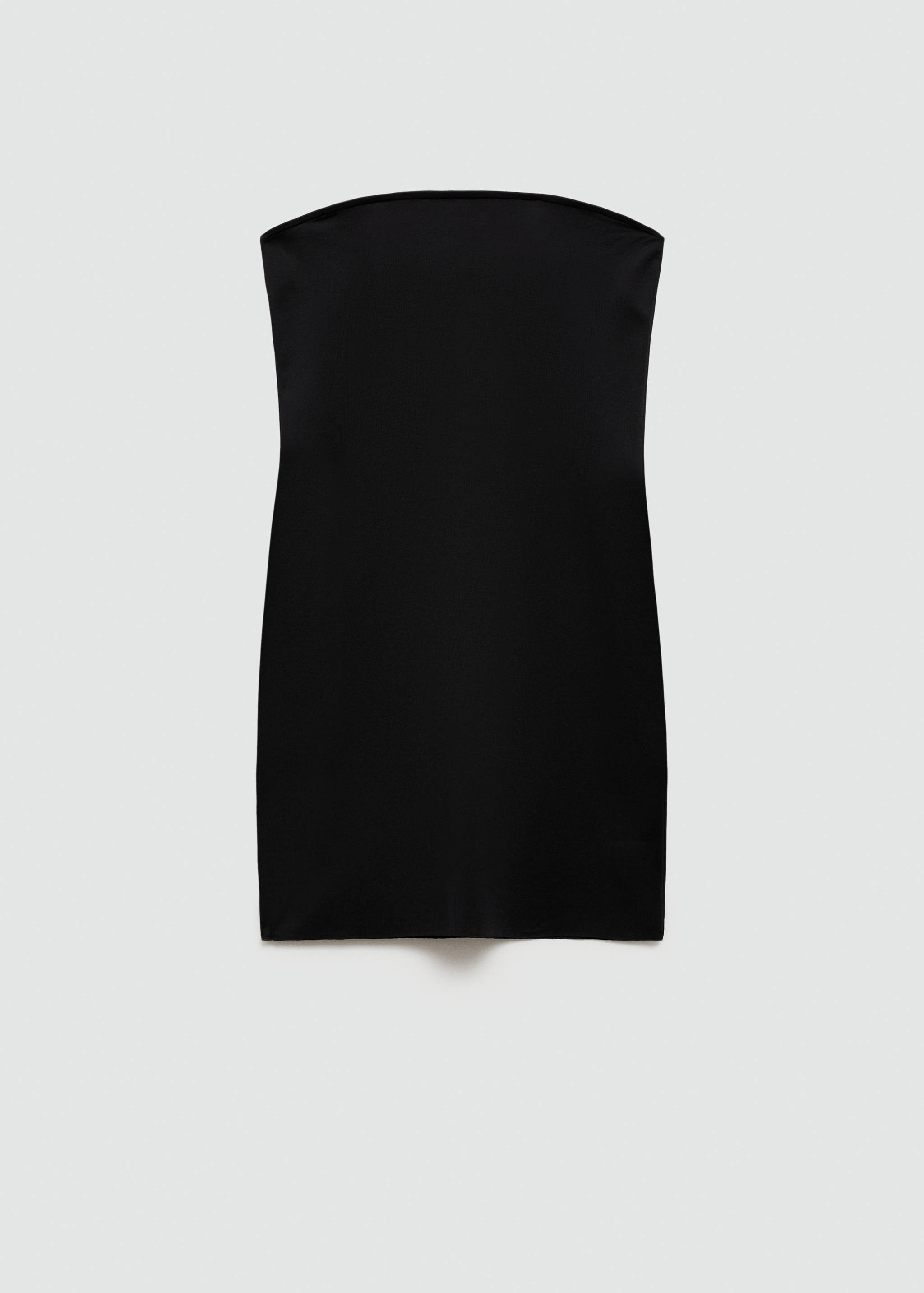 Short strapless slip dress - Article without model