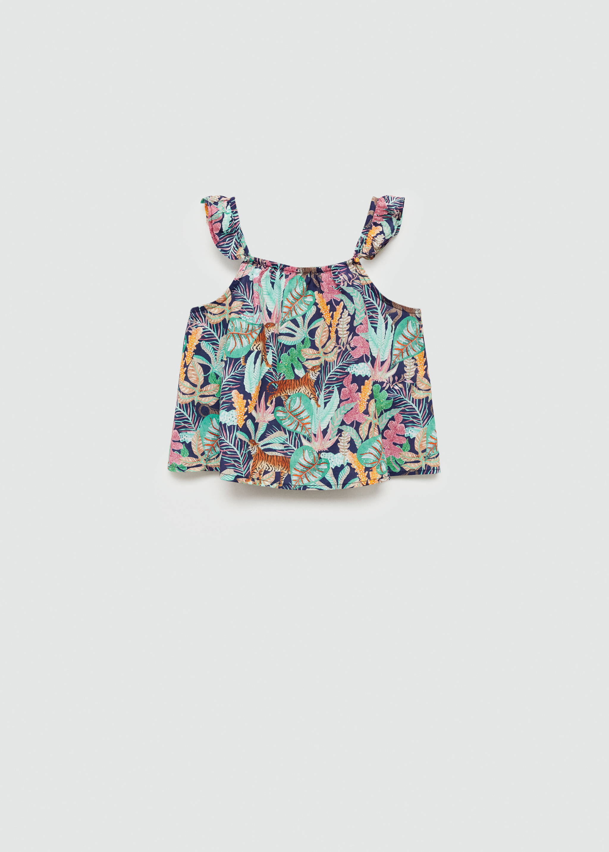 Tropical print blouse - Reverse of the article