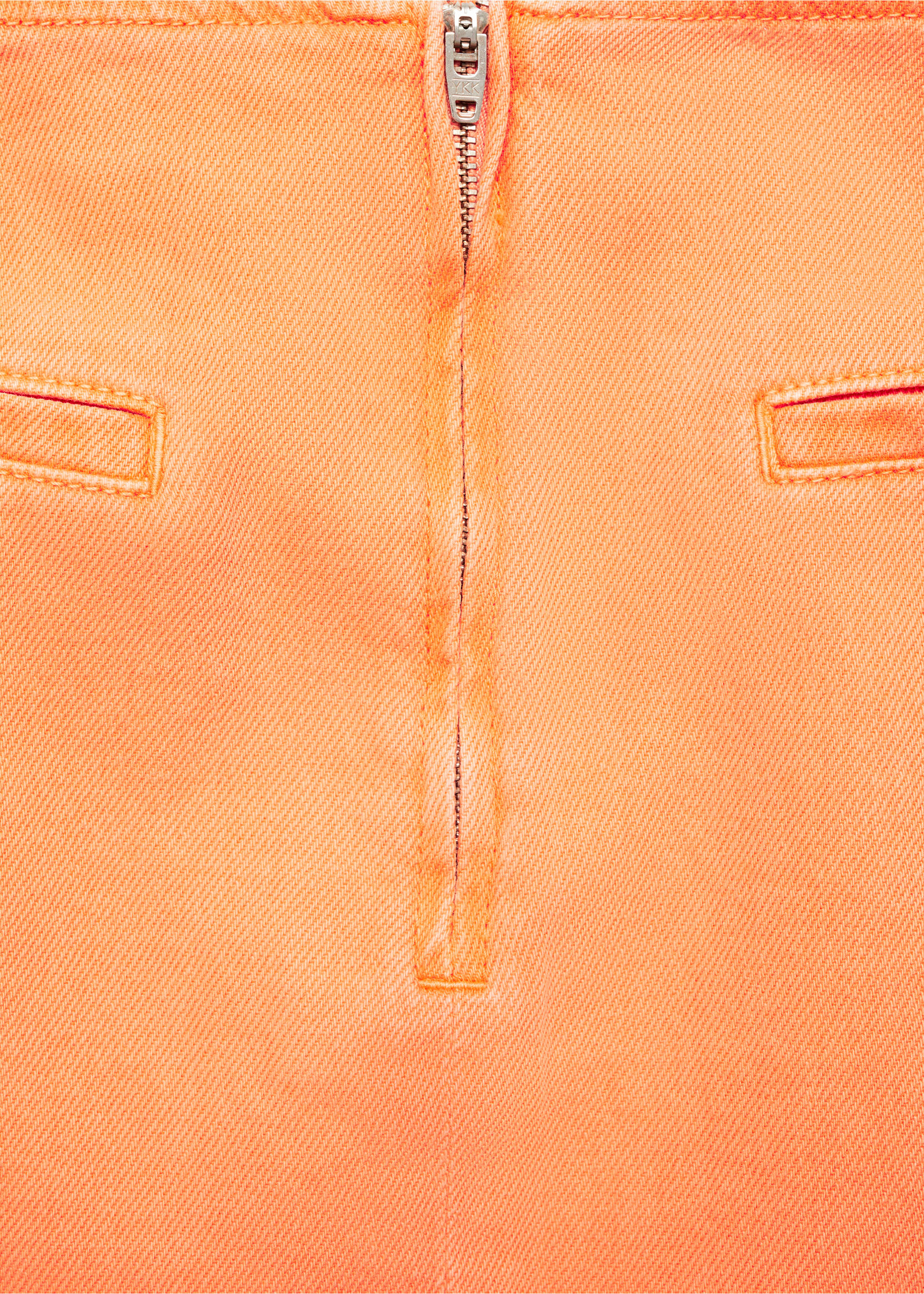 Minijupe jean croisée - Détail de l'article 0, Orange. Ref: 77050377-00.