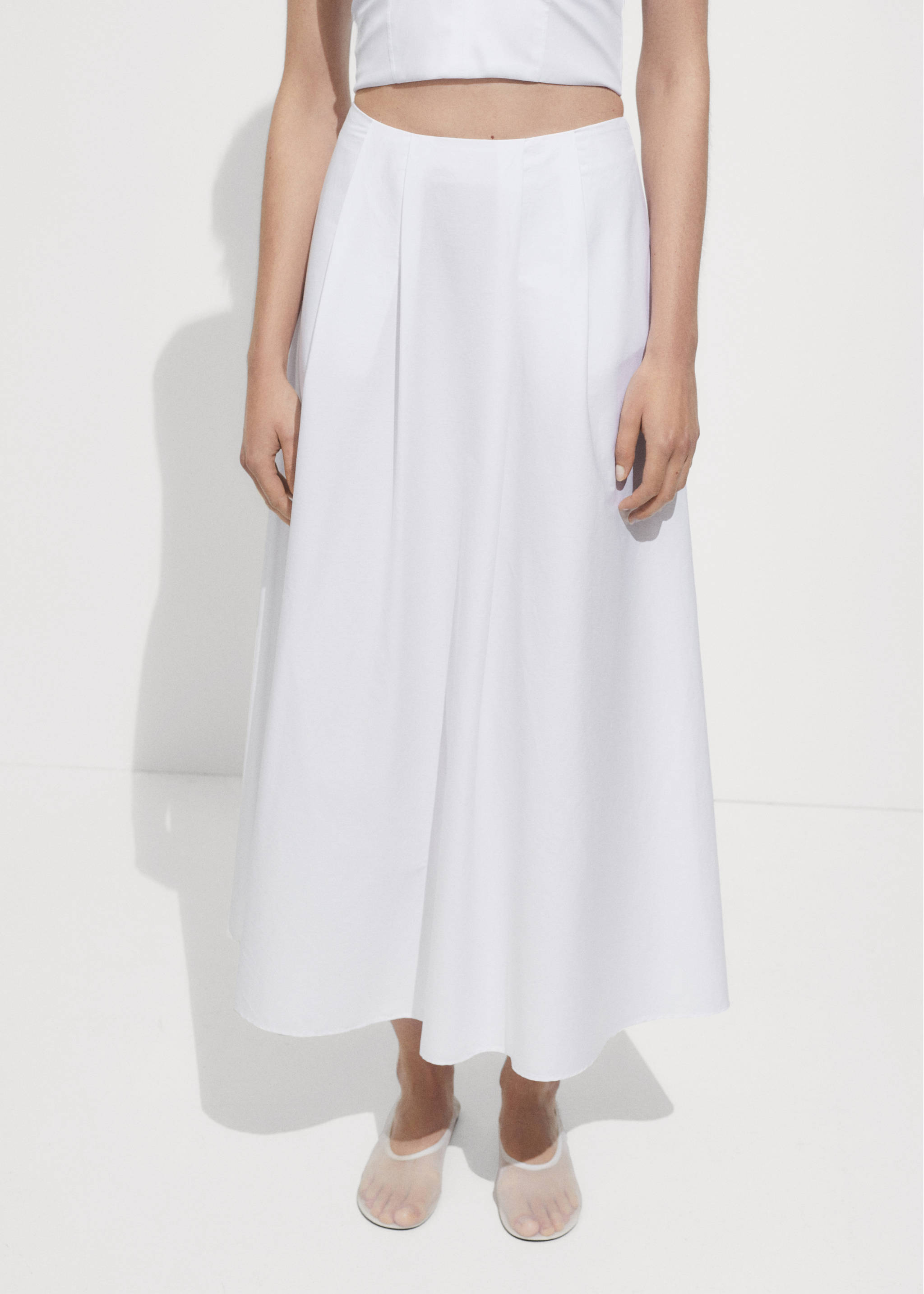 Long flared skirt - Medium plane