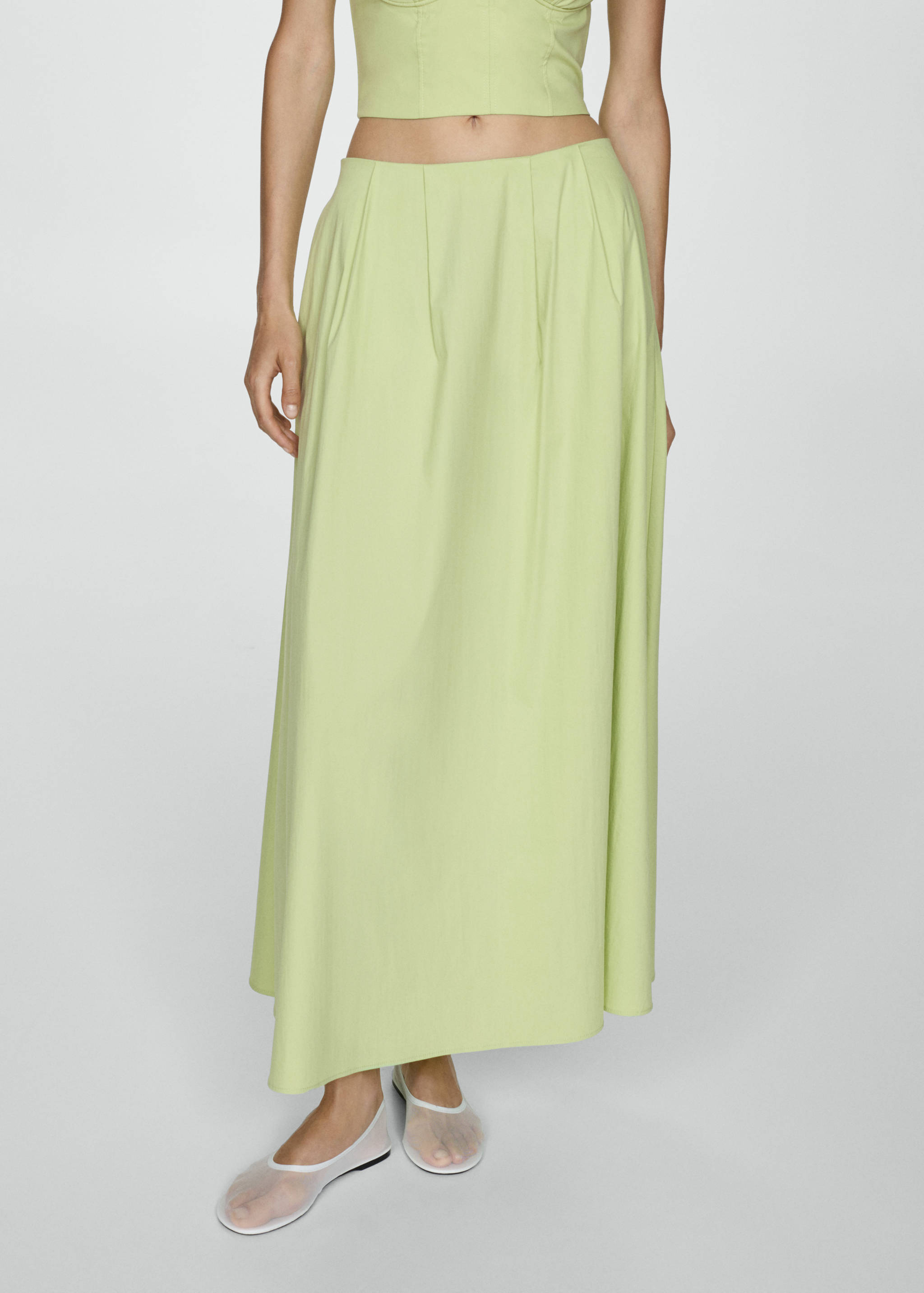 Long flared skirt - Medium plane