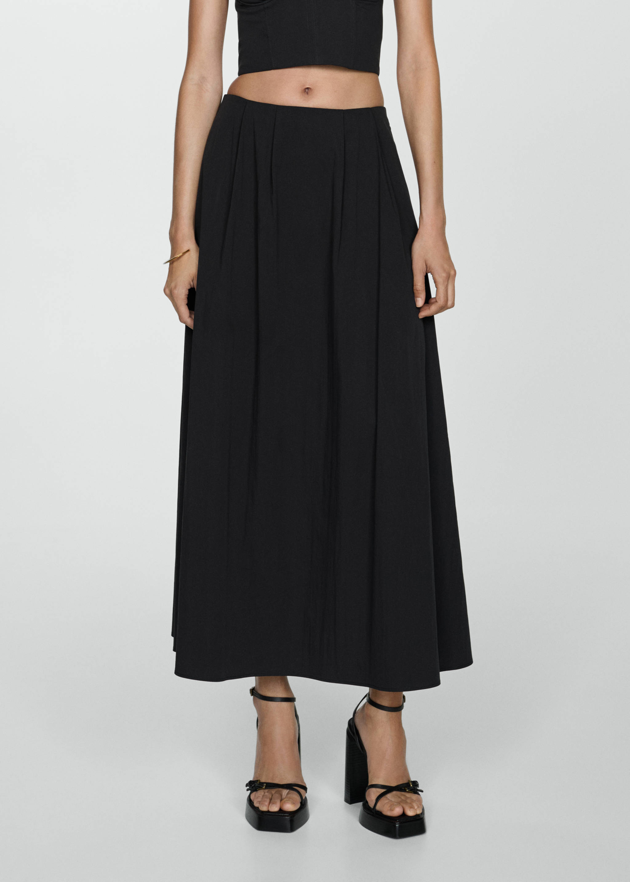 Long flared skirt - Medium plane