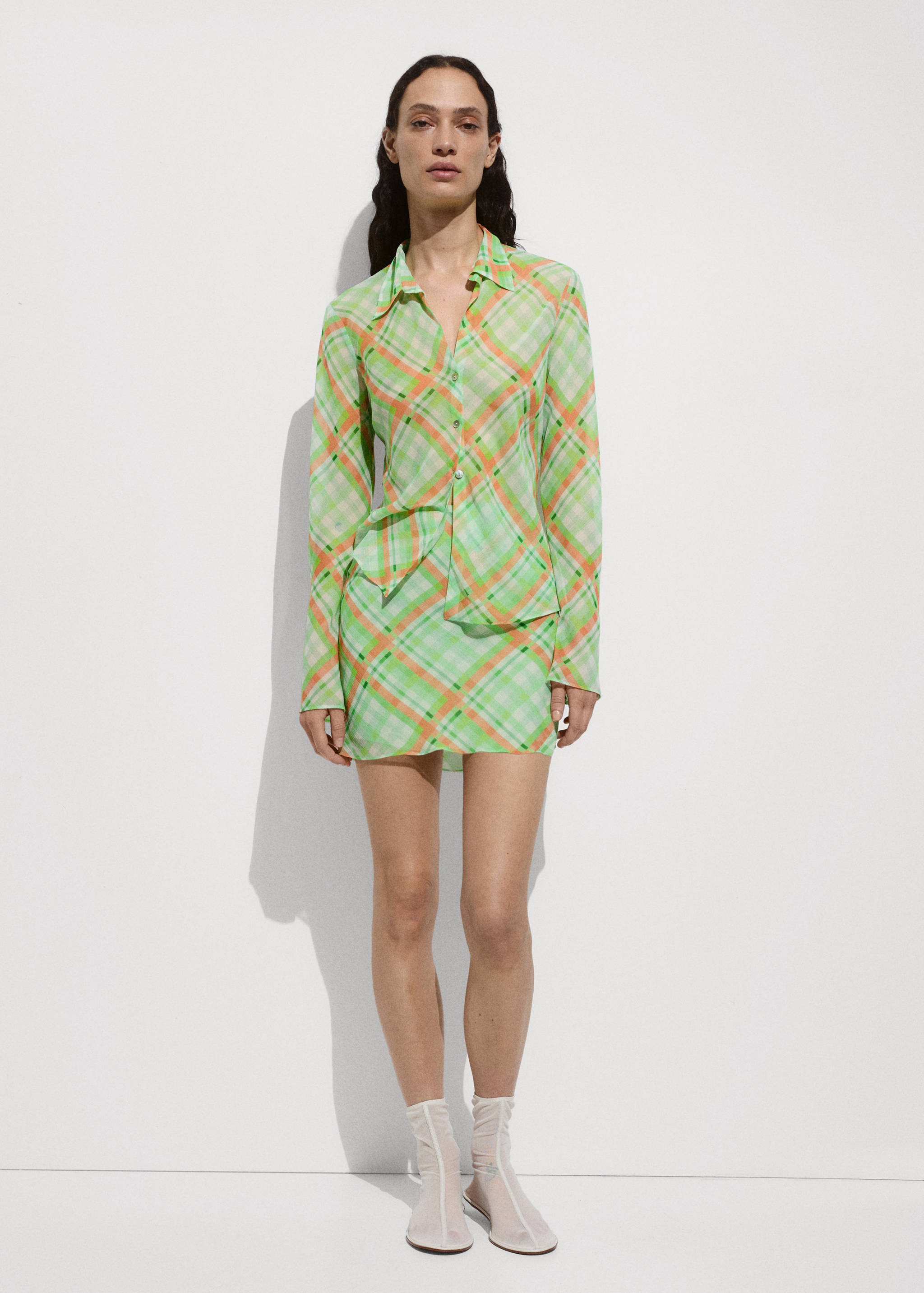 Check-print shirt - General plane