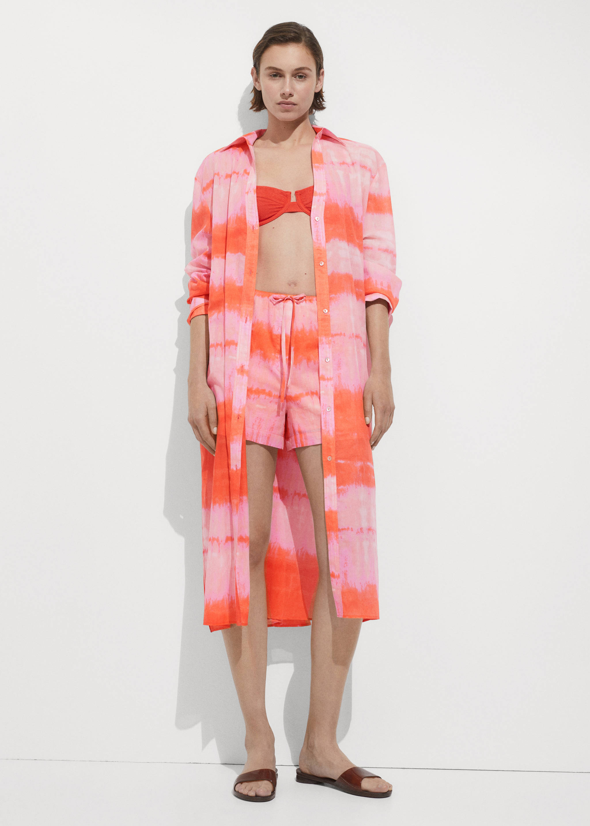 Short imprimé taille élastique - Plan général