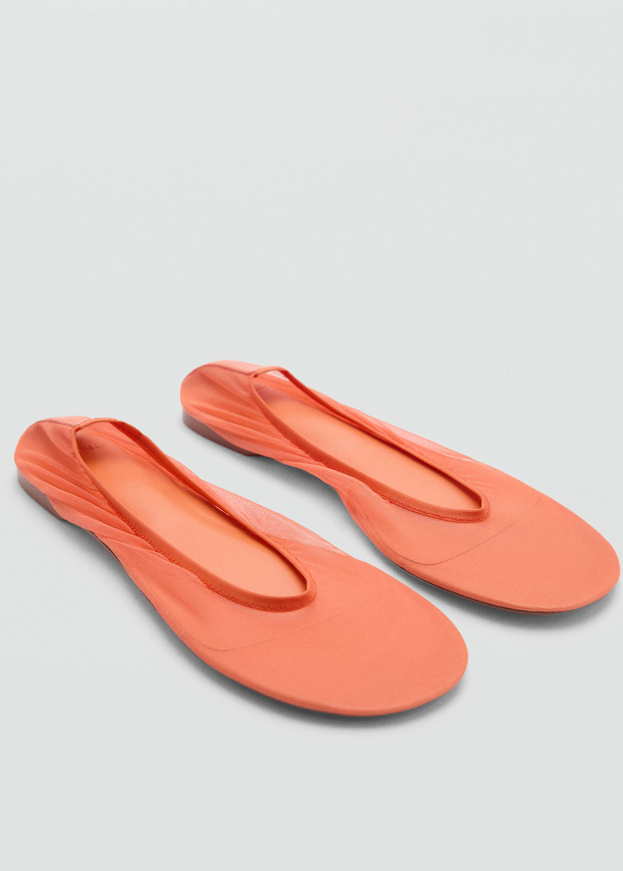 Semi-transparent mesh ballet flats - Medium plane