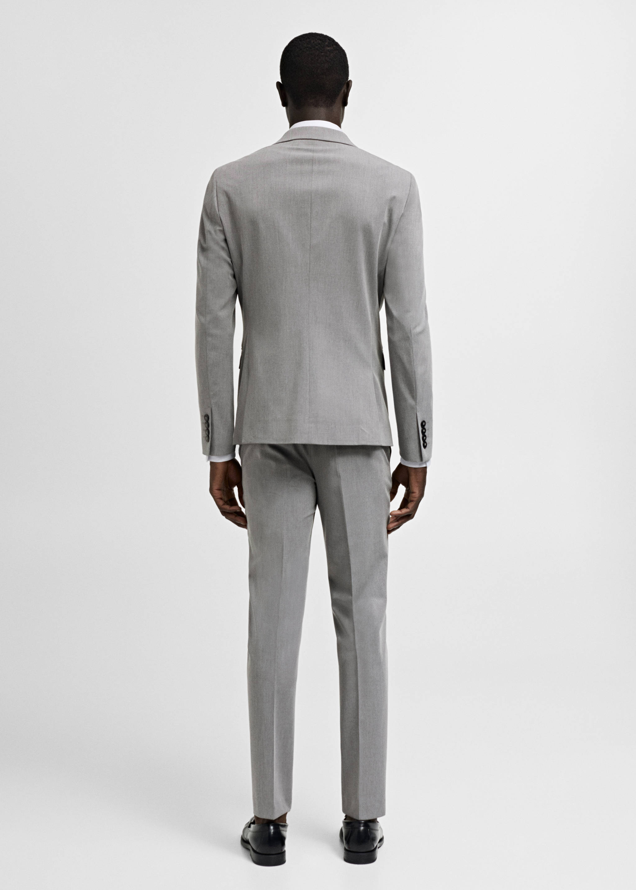Super slim-fit suit jacket in stretch fabric - Reverse of the article
