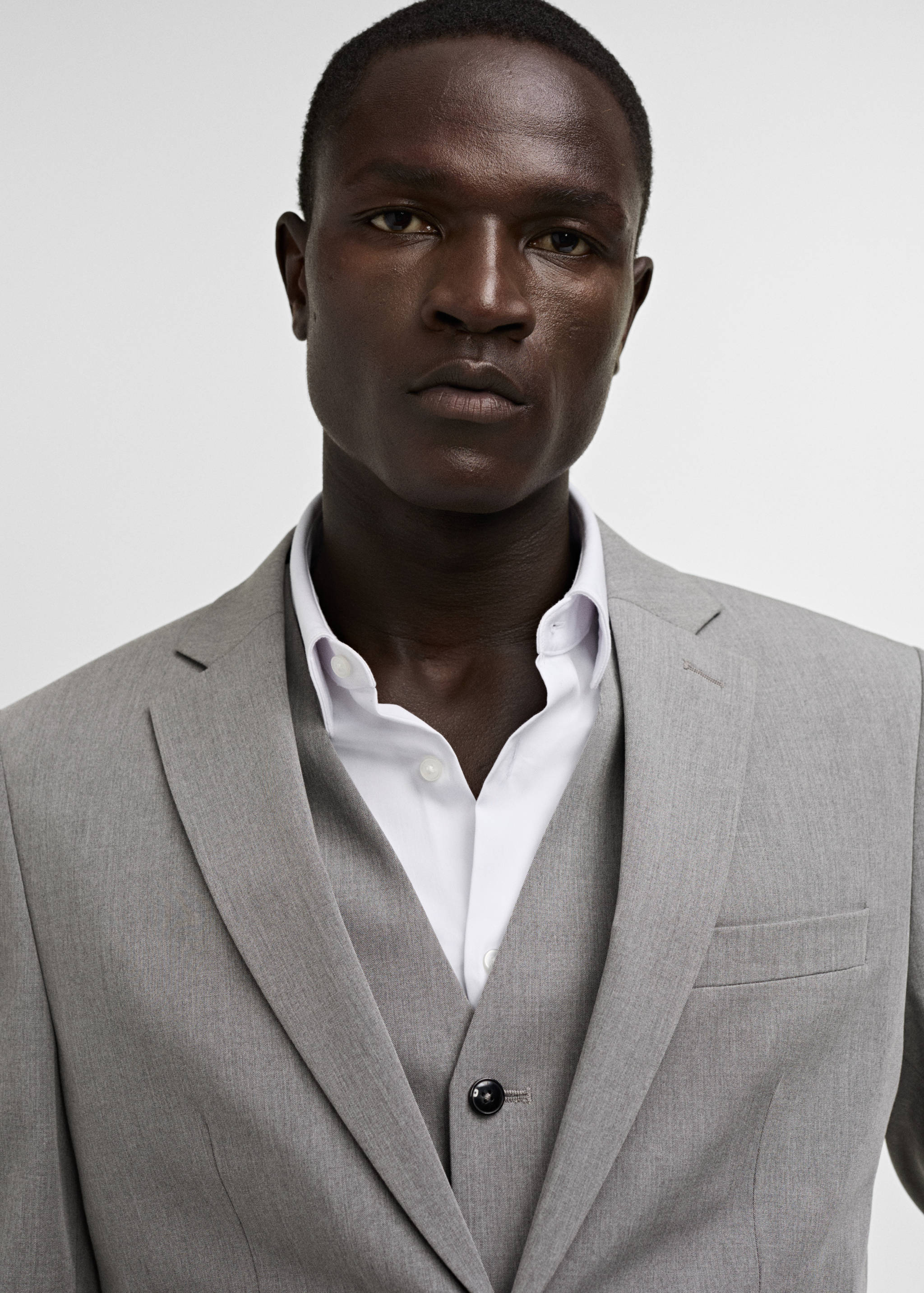 Super slim-fit suit jacket in stretch fabric - Details of the article 1