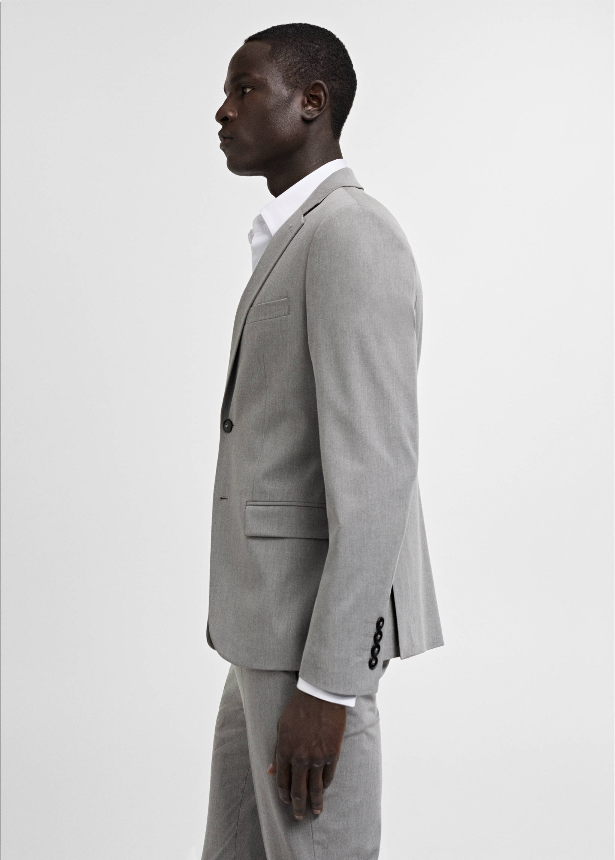 Super slim-fit suit jacket in stretch fabric - Details of the article 2