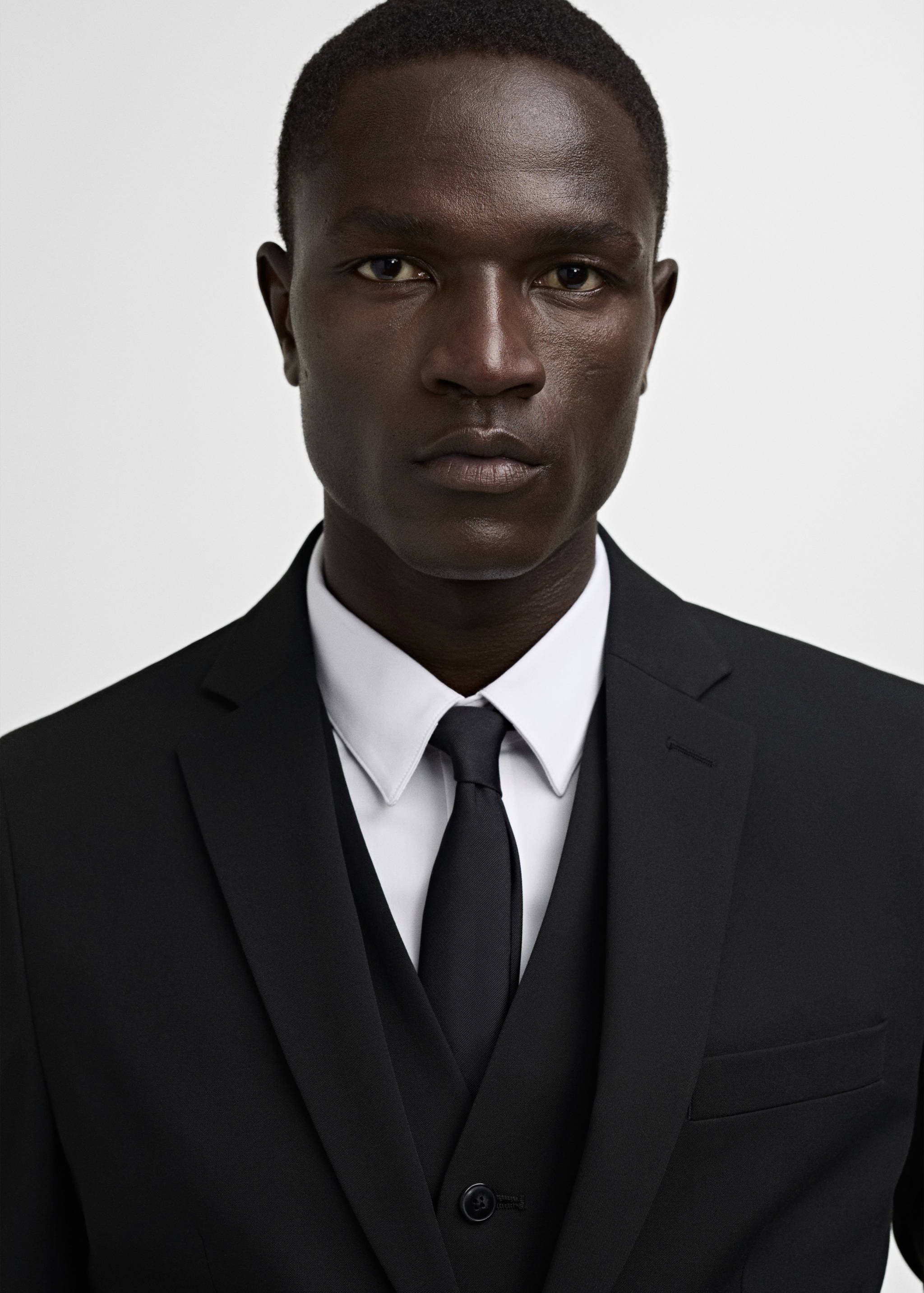 Super slim-fit suit jacket in stretch fabric - Details of the article 1