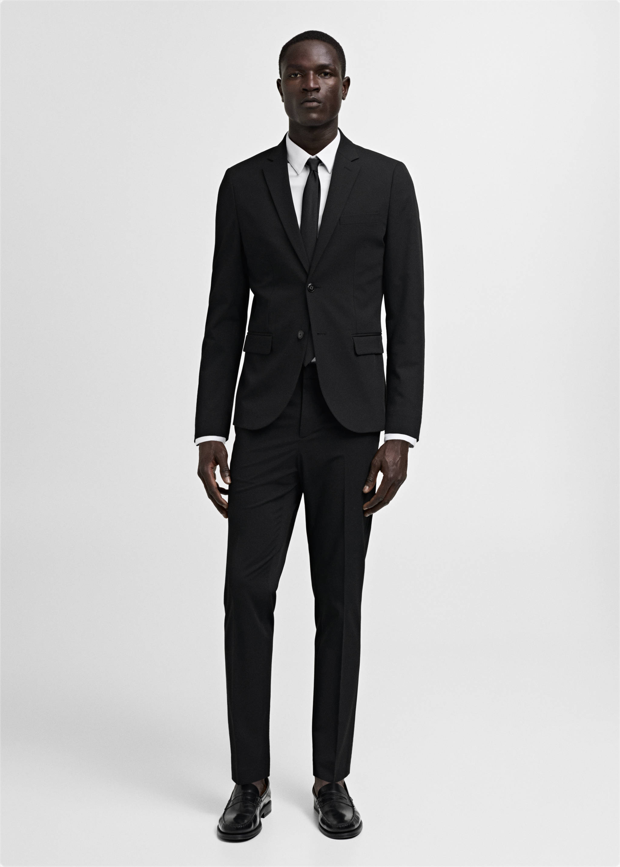 Super slim-fit suit jacket in stretch fabric - General plane
