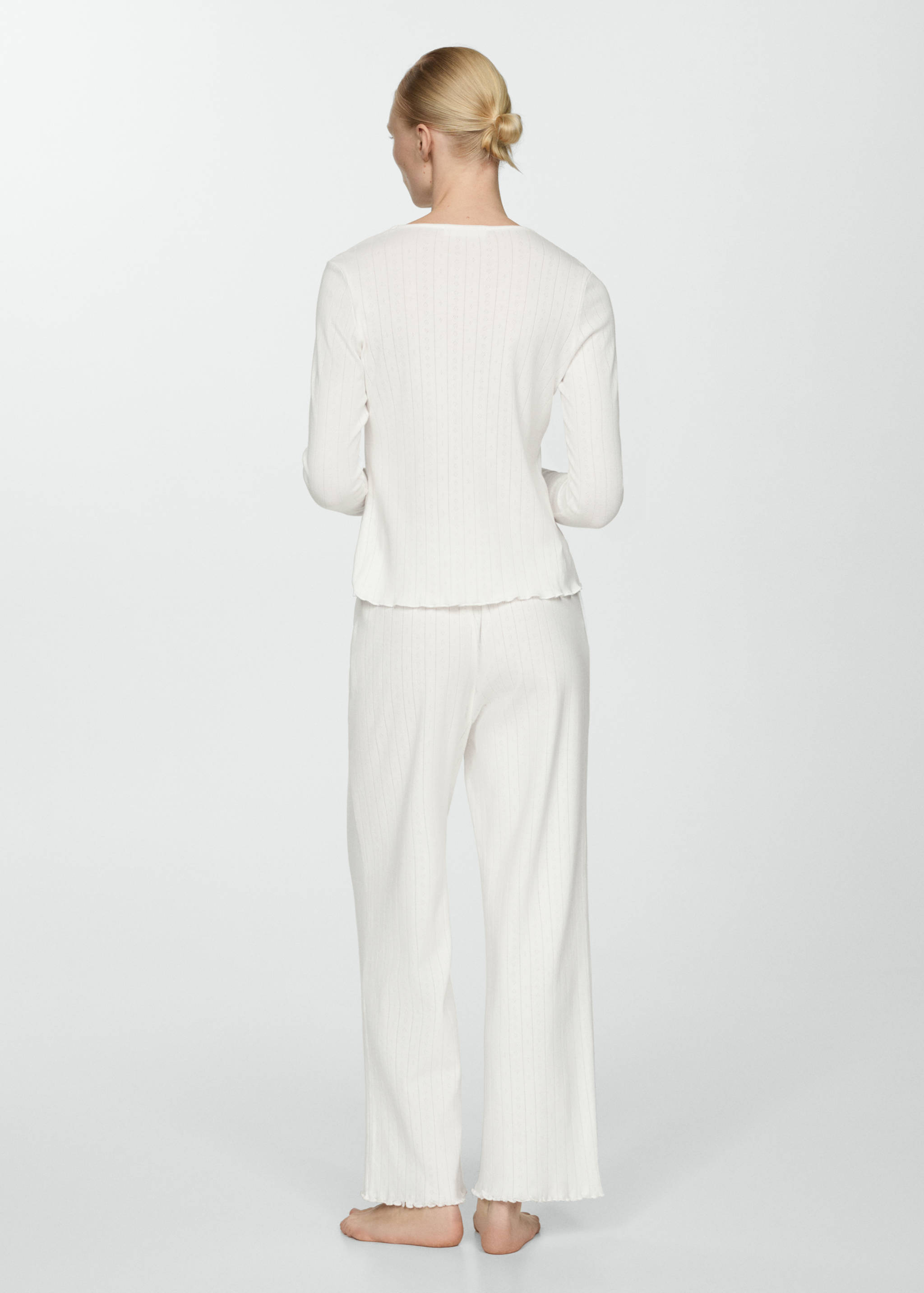 Хлопковая пижама из двух частей - Обратная сторона изделия