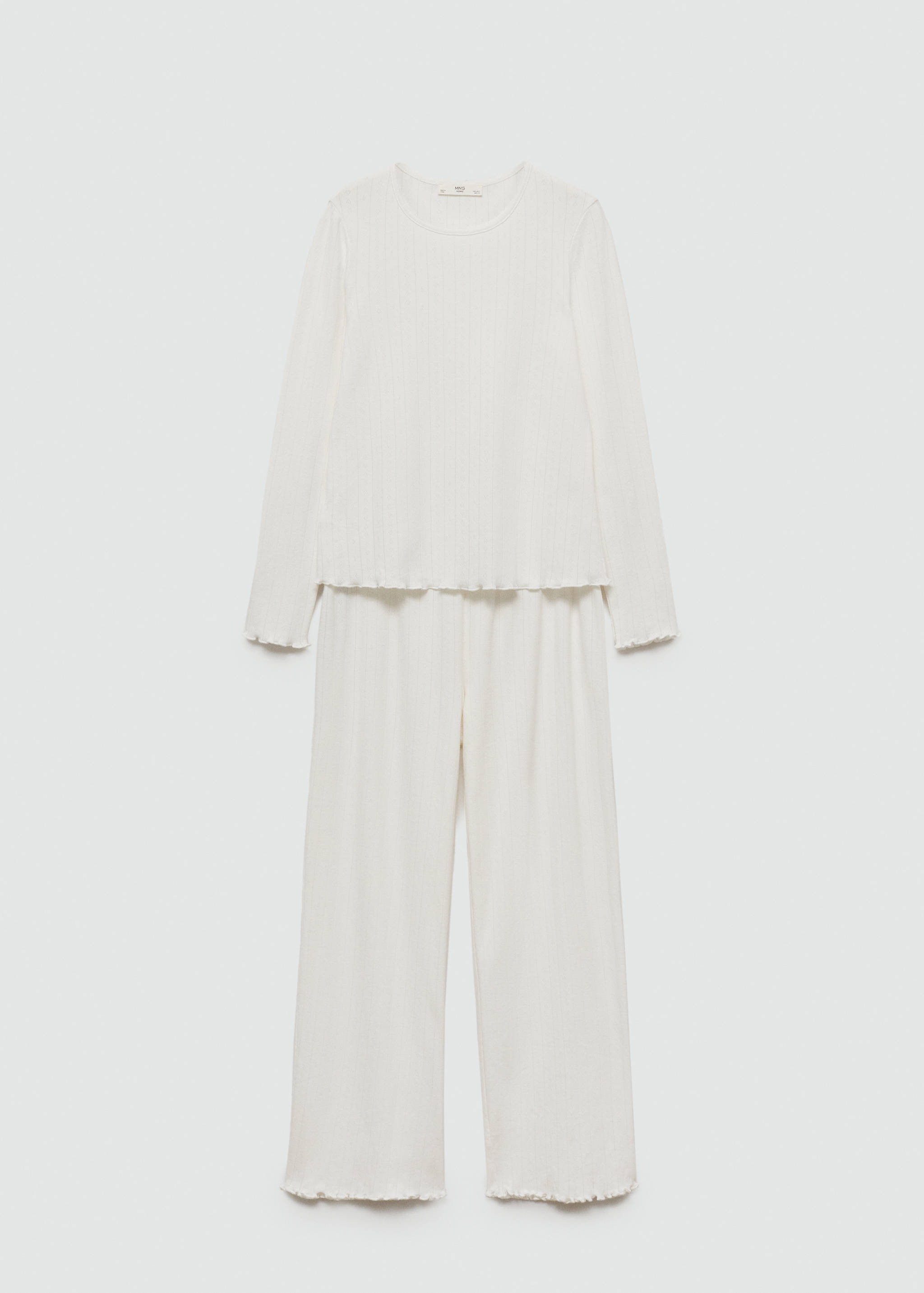 Хлопковая пижама из двух частей - Изделие без модели