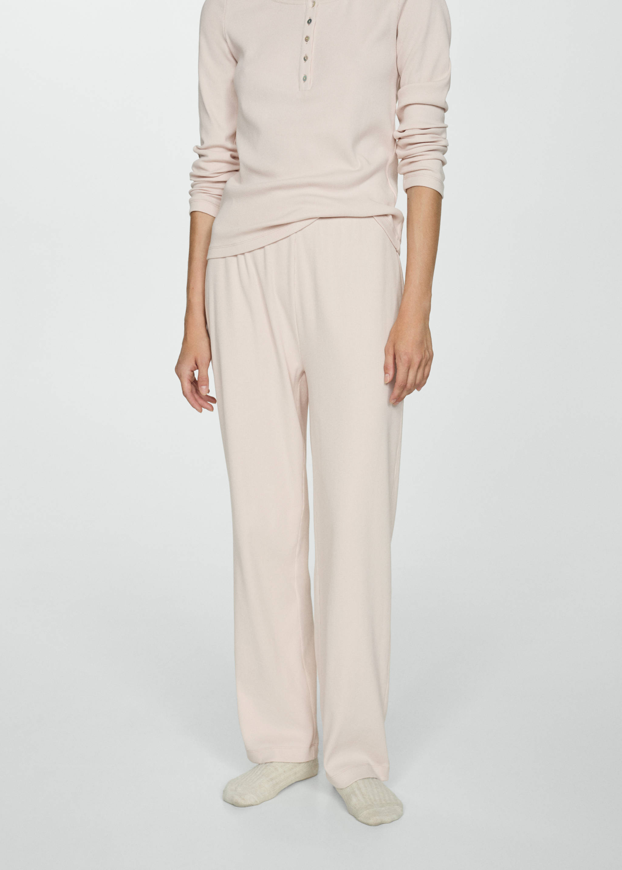 Pijama dos piezas algodón - Plano medio