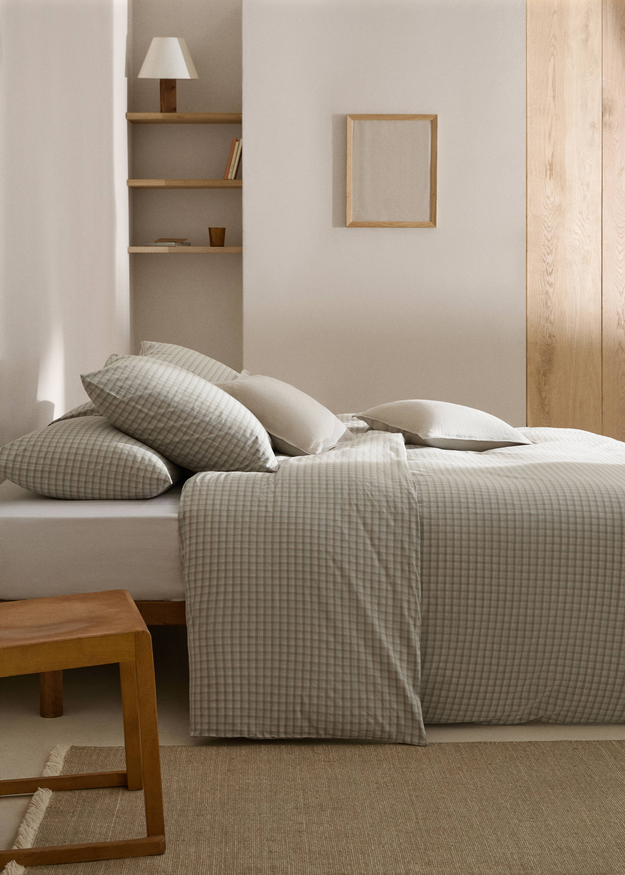 Housse de couette coton vichy Lit 150/160 cm - Plan général