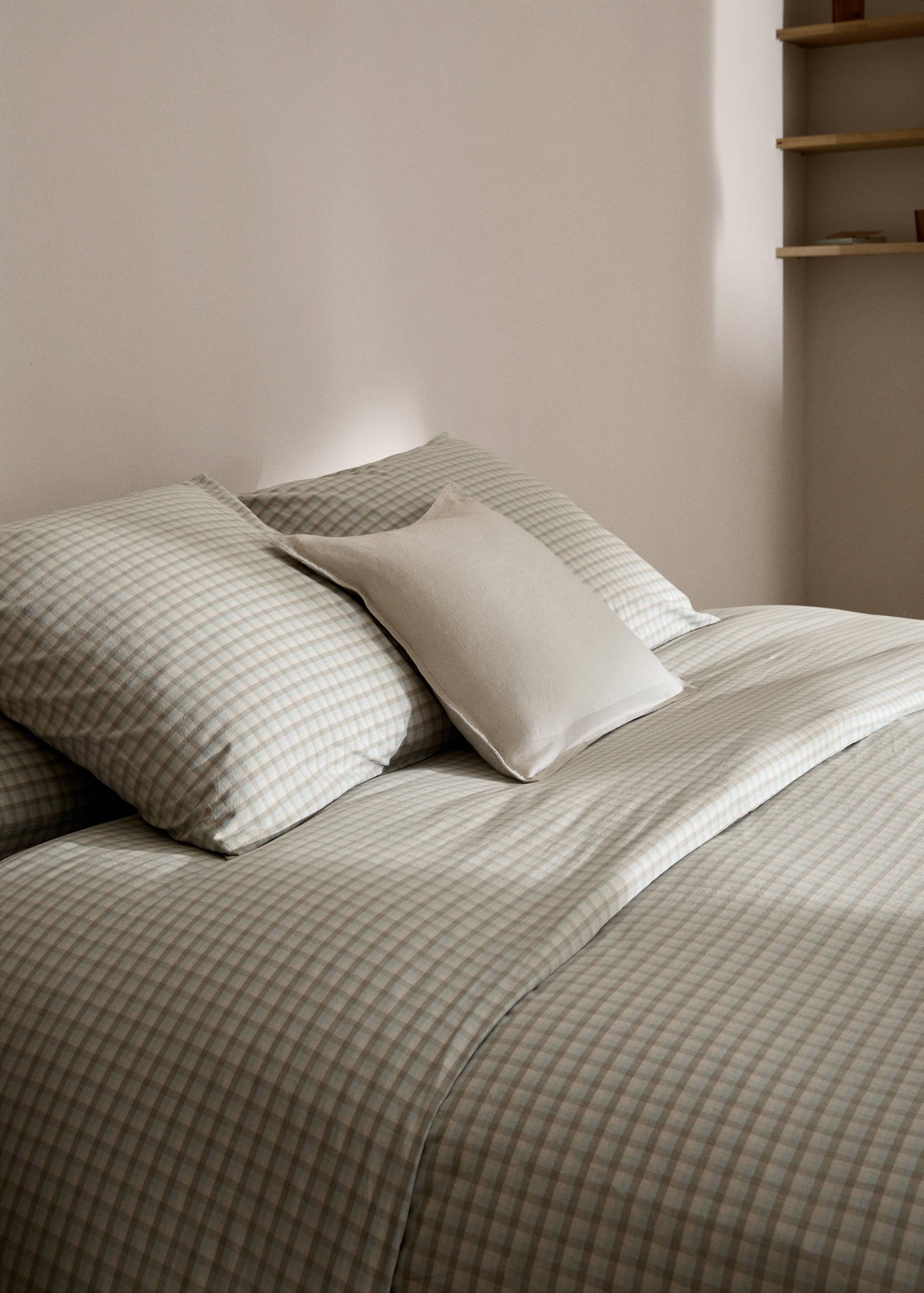 Housse de couette coton vichy Lit 150/160 cm - Détail de l'article 7