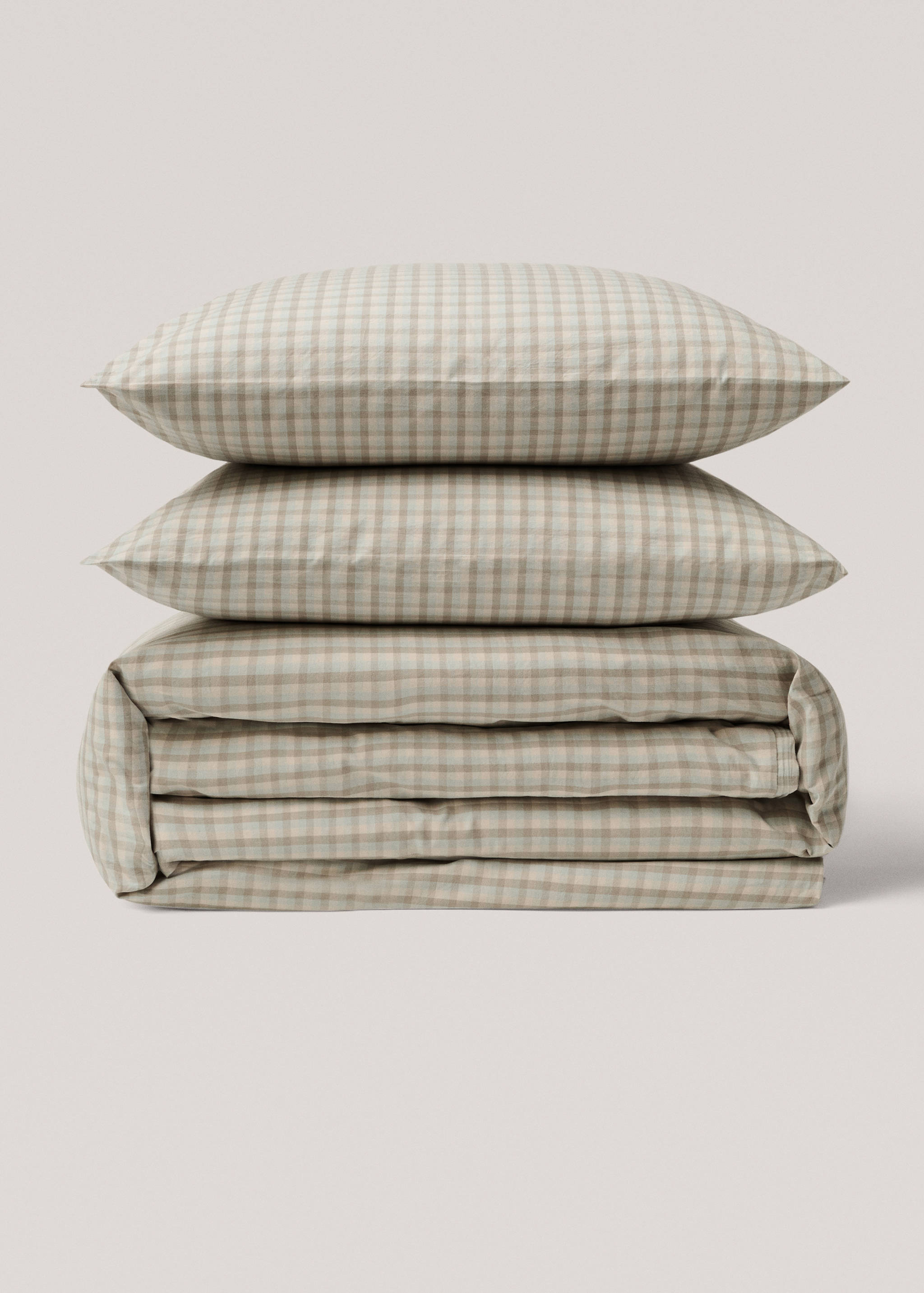 Housse de couette coton vichy Lit 150/160 cm - Article sans modèle