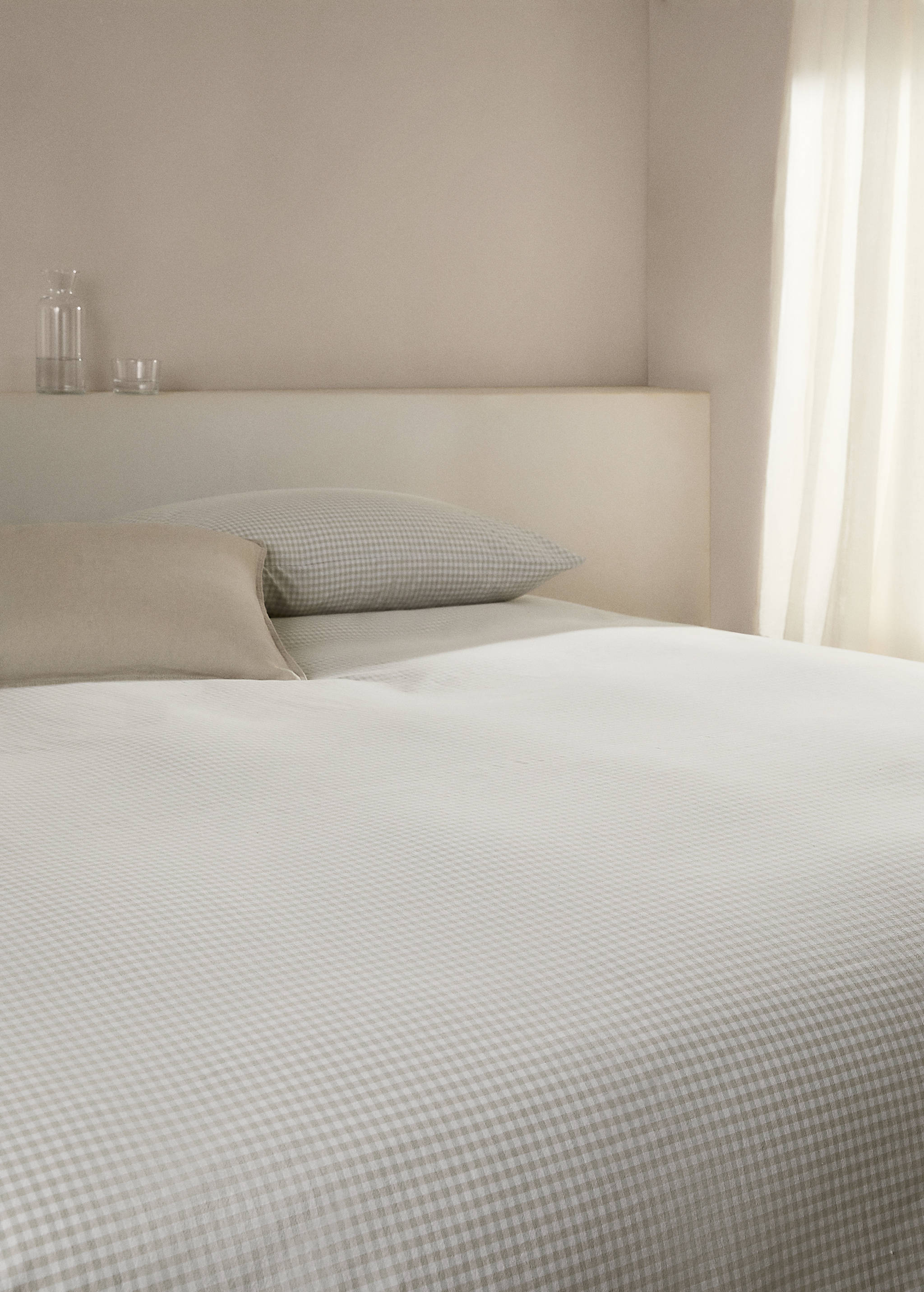 Housse de couette coton vichy Lit 150/160 cm - Détail de l'article 7