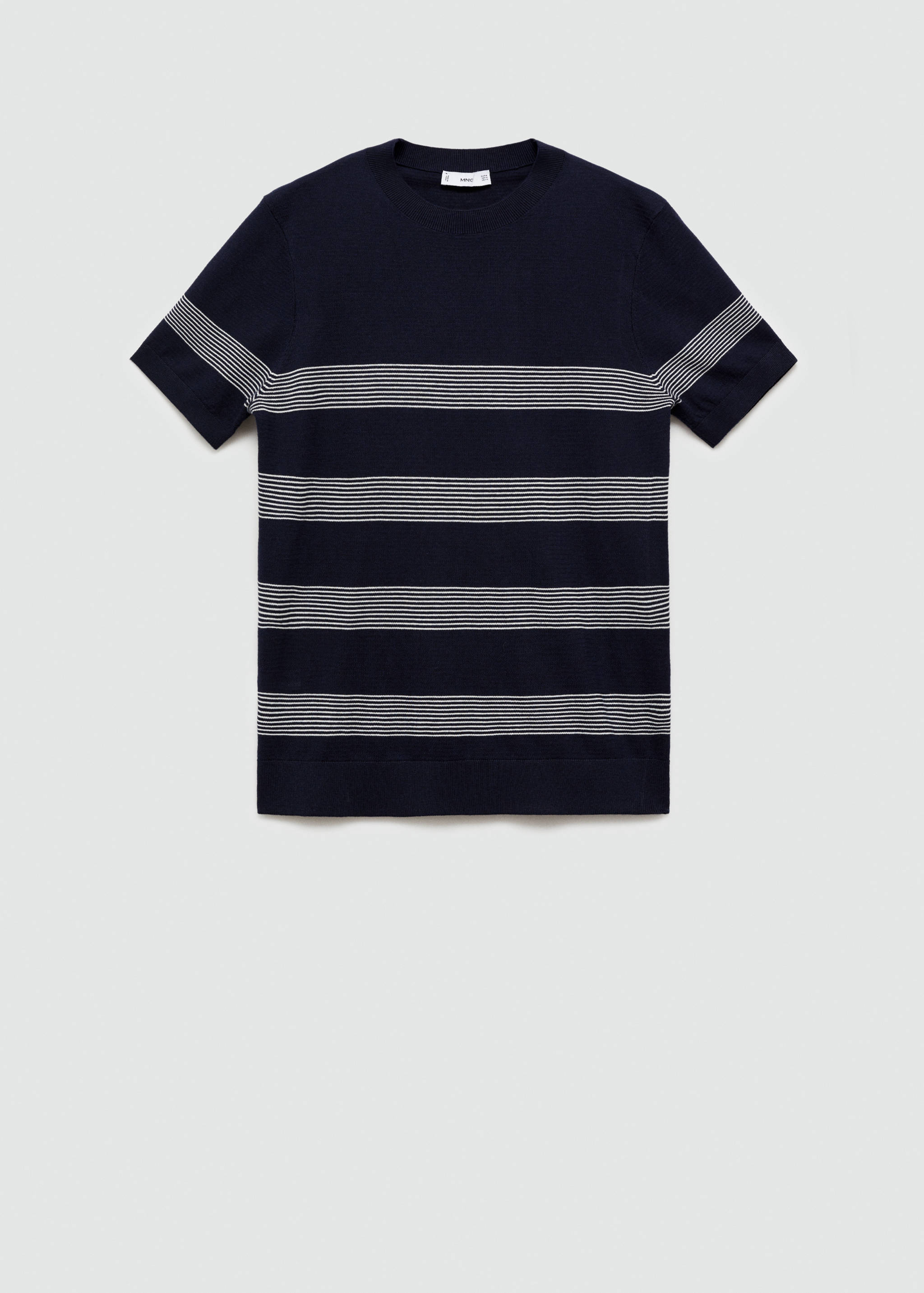 Camiseta punto algodón modal rayas - Artículo sin modelo