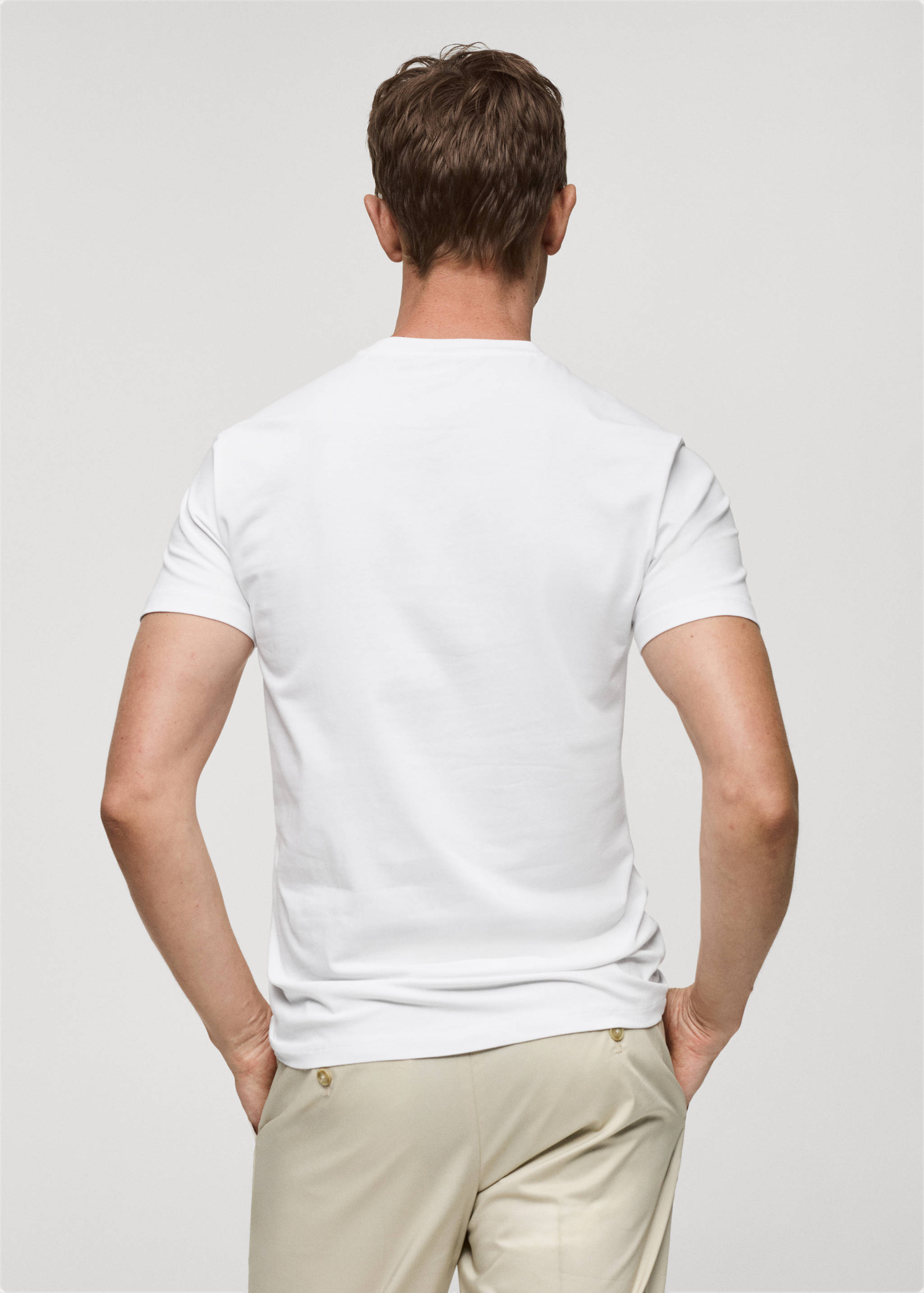 T-shirt coton stretch - Verso de l’article