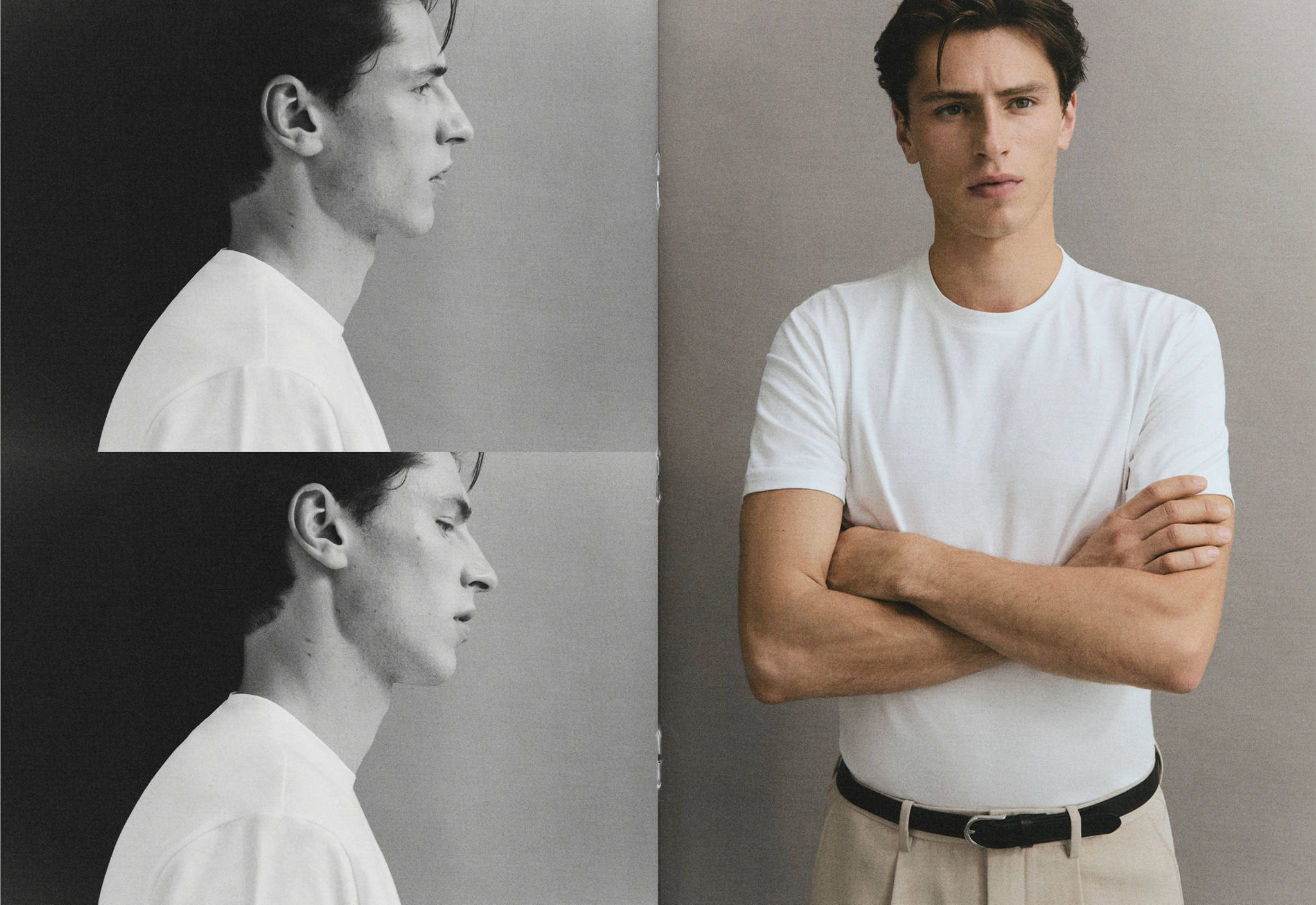 Stretch cotton T-shirt - Panoramic plane