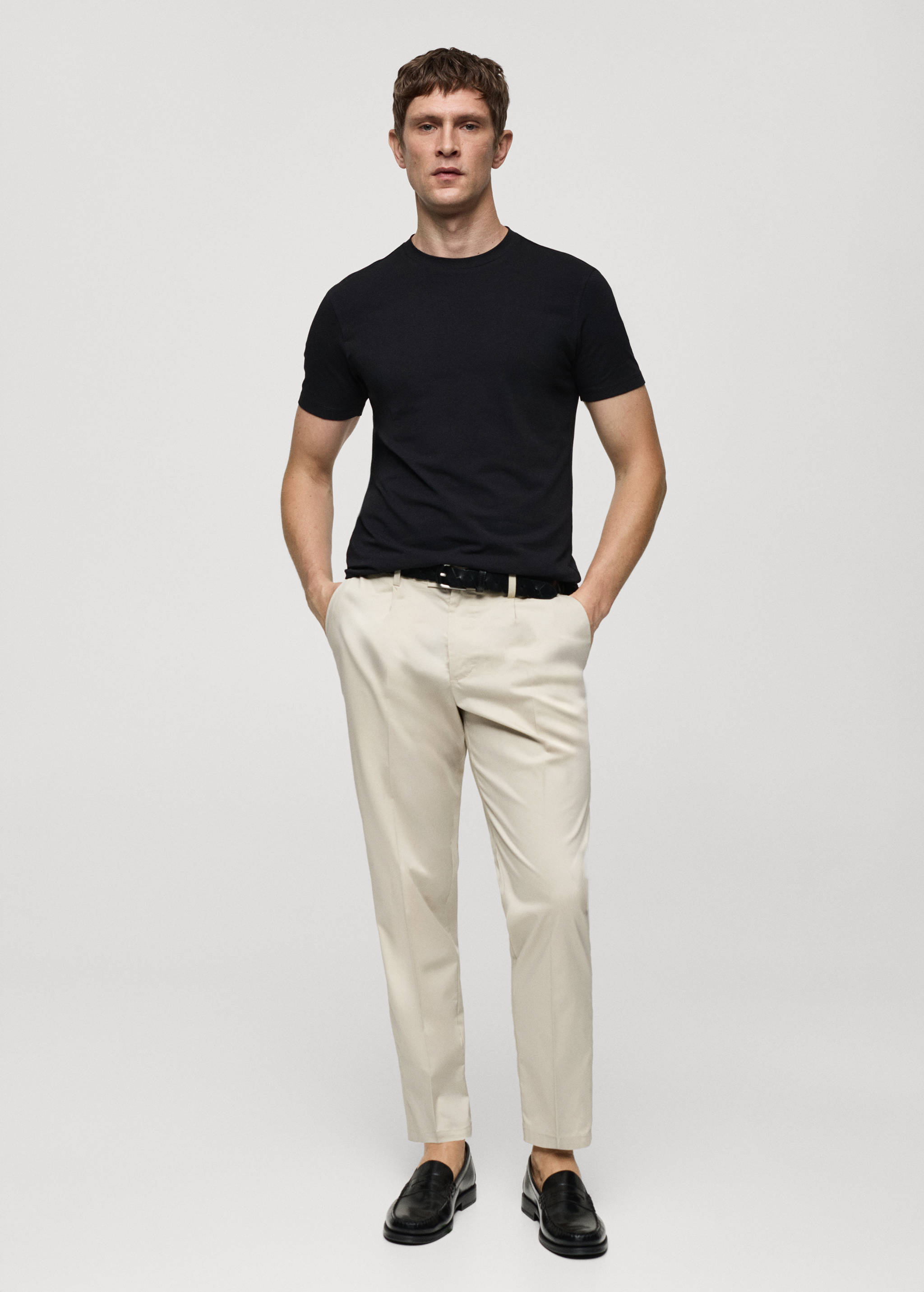 T-shirt coton stretch - Plan général