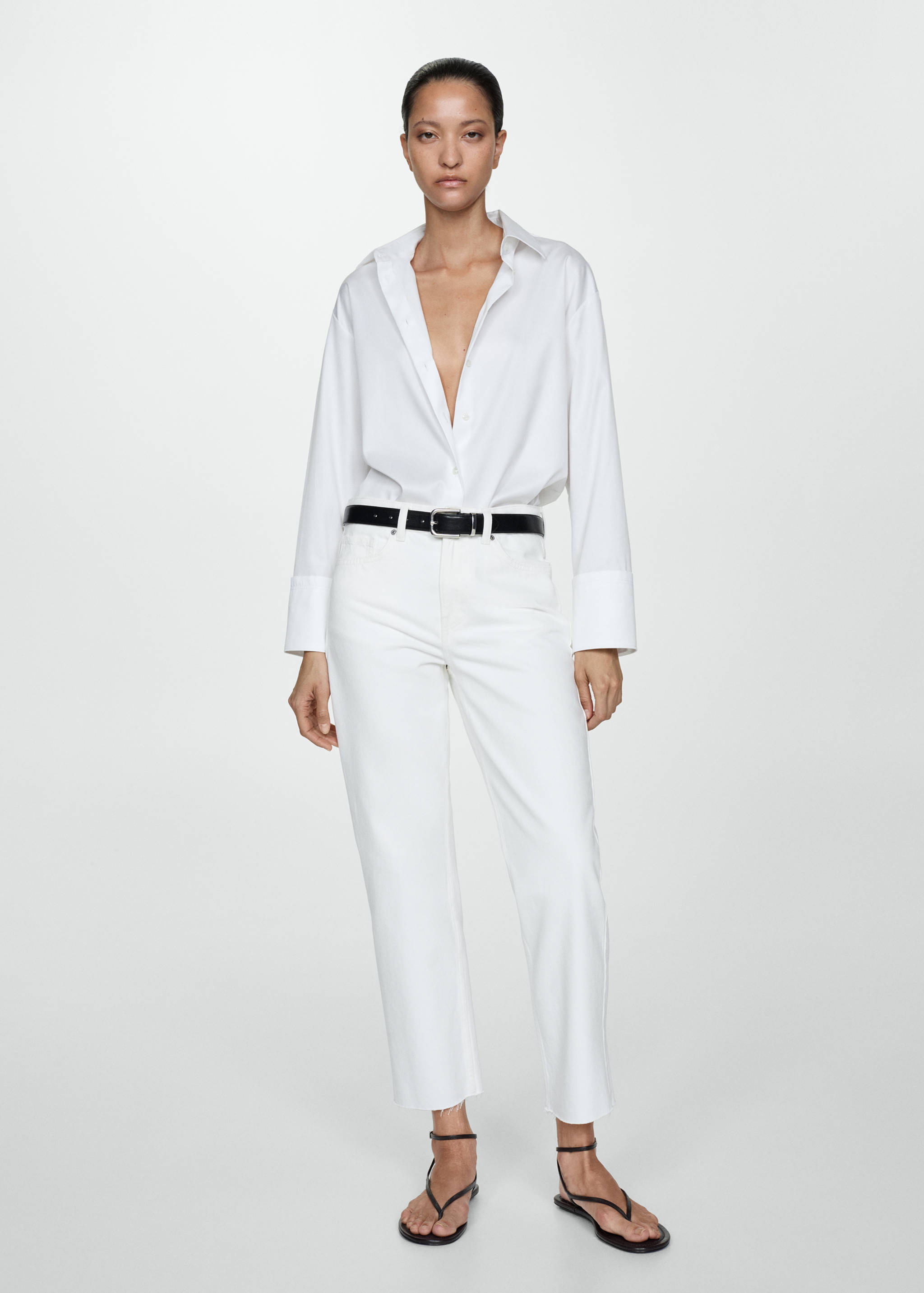 Blanca straight-fit cropped jeans - General plane