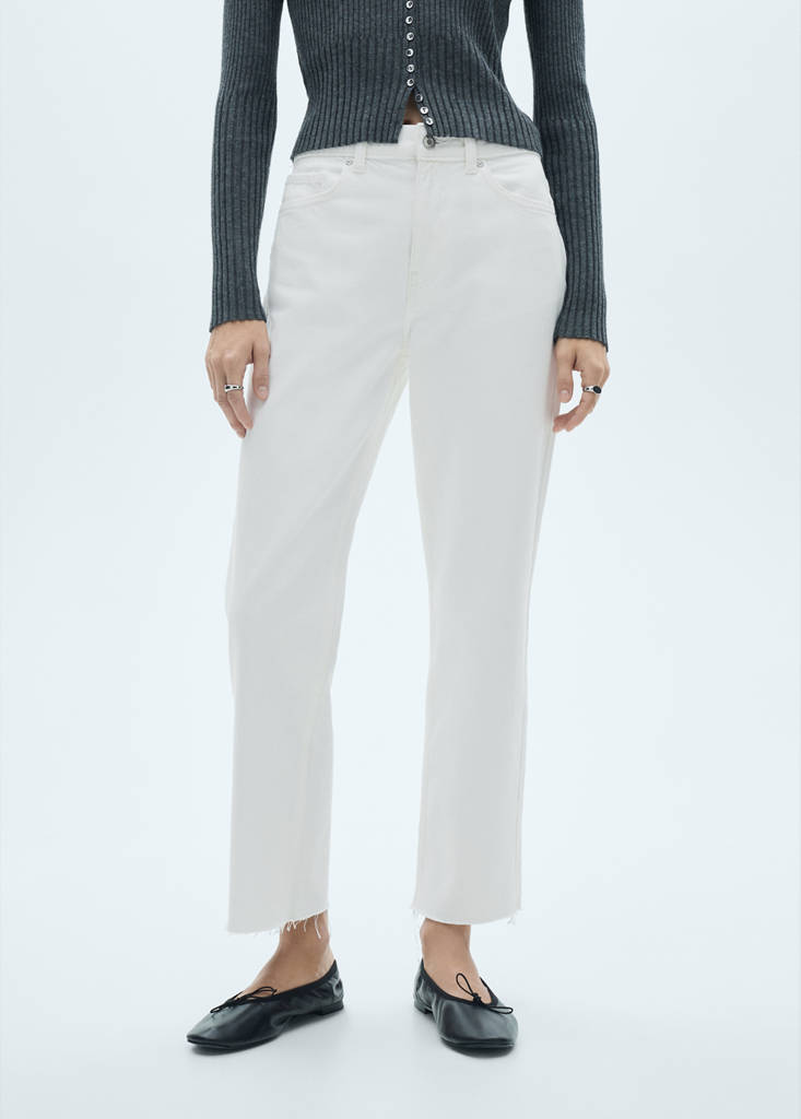 Blanca straight-fit cropped jeans