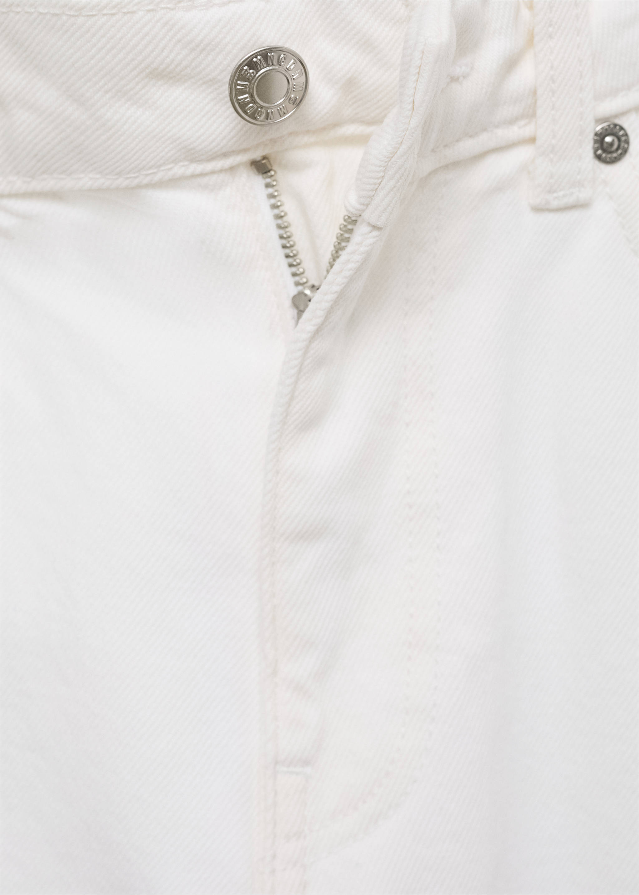 Jeans Blanca rectos crop - Detalle del artículo 8, Blanco. Ref: 77050588-00.