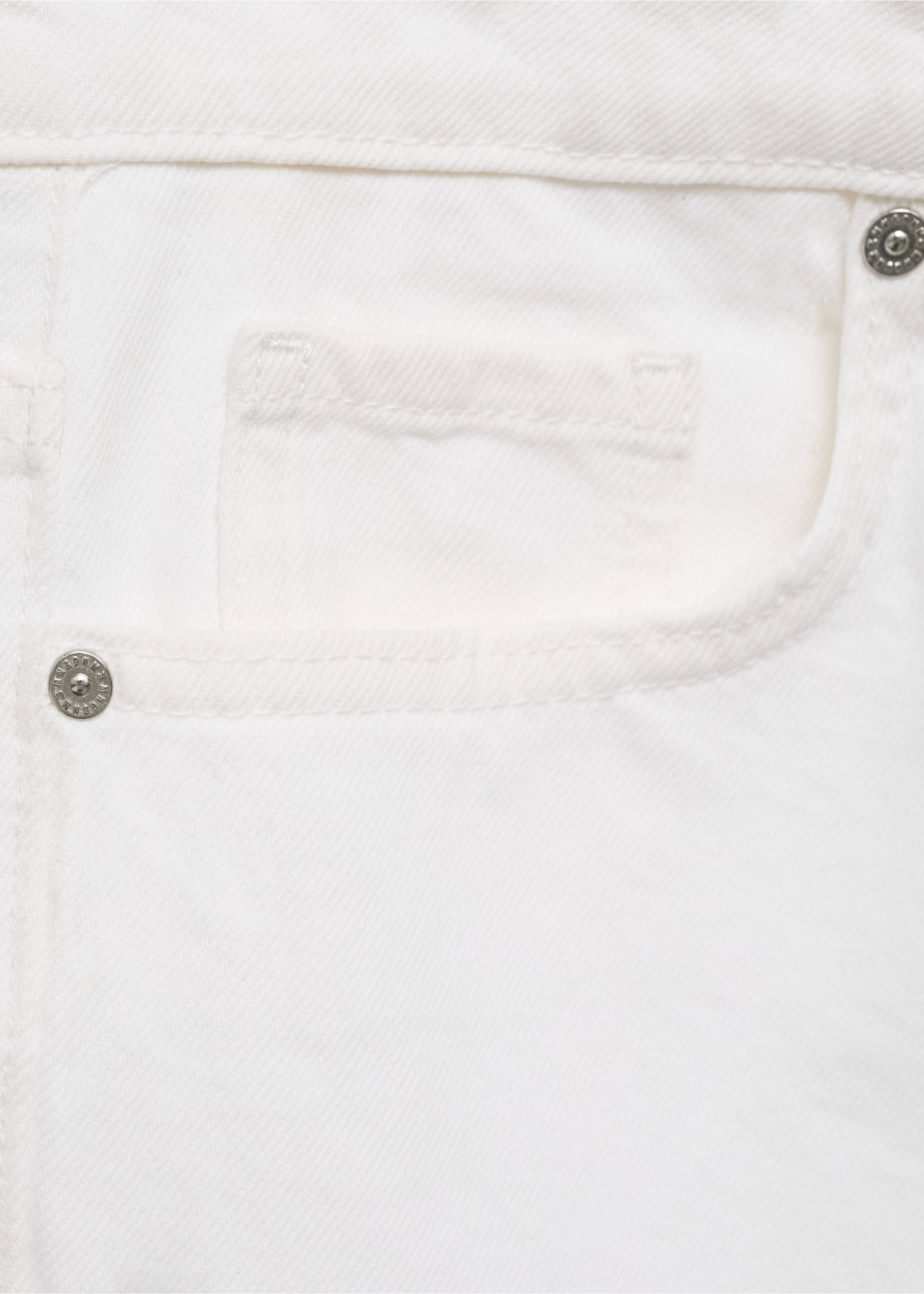 Jeans Blanca rectos crop - Detalle del artículo 0, Blanco. Ref: 77050588-00.