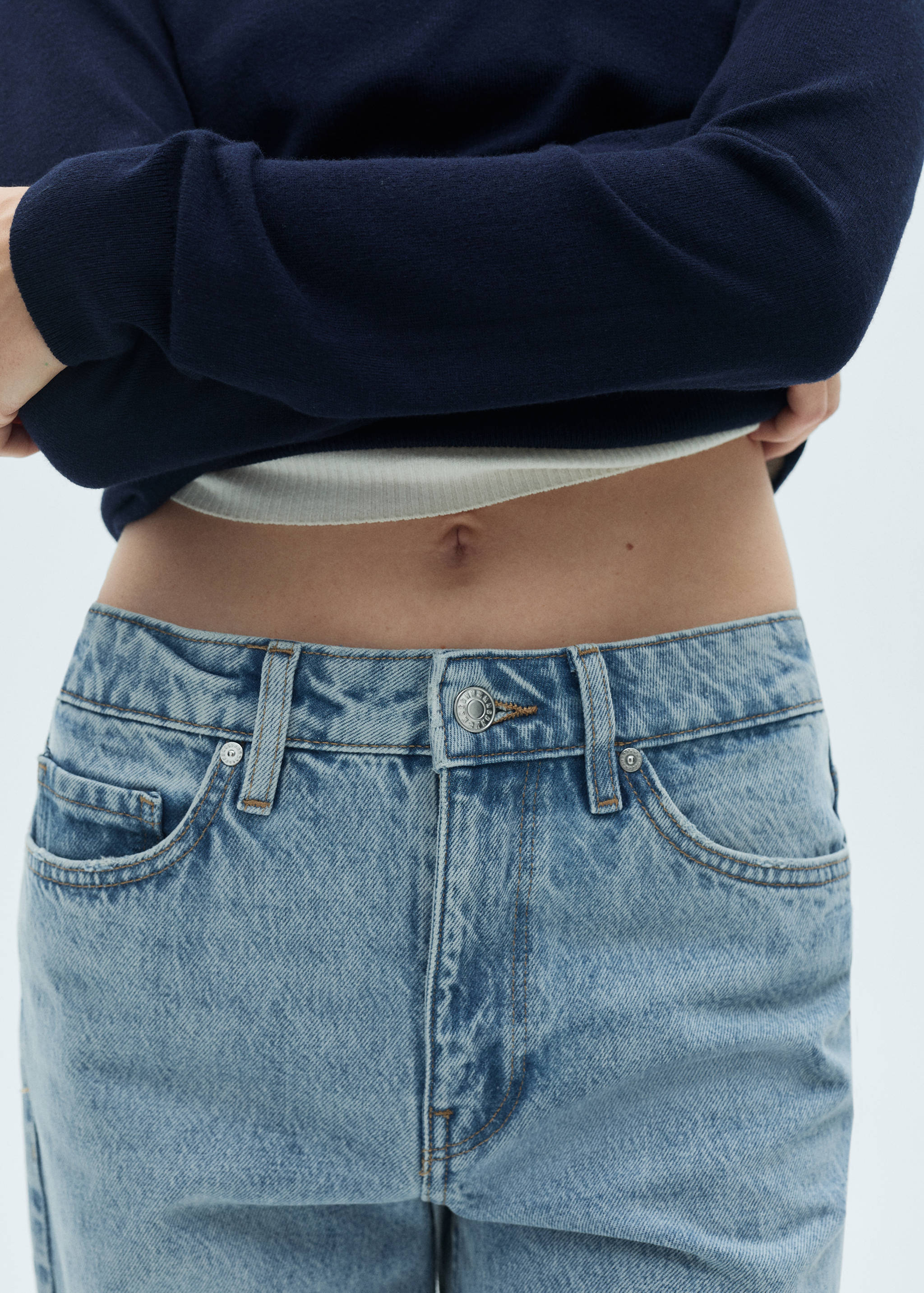 Blanca straight-fit cropped jeans - Details of the article 3