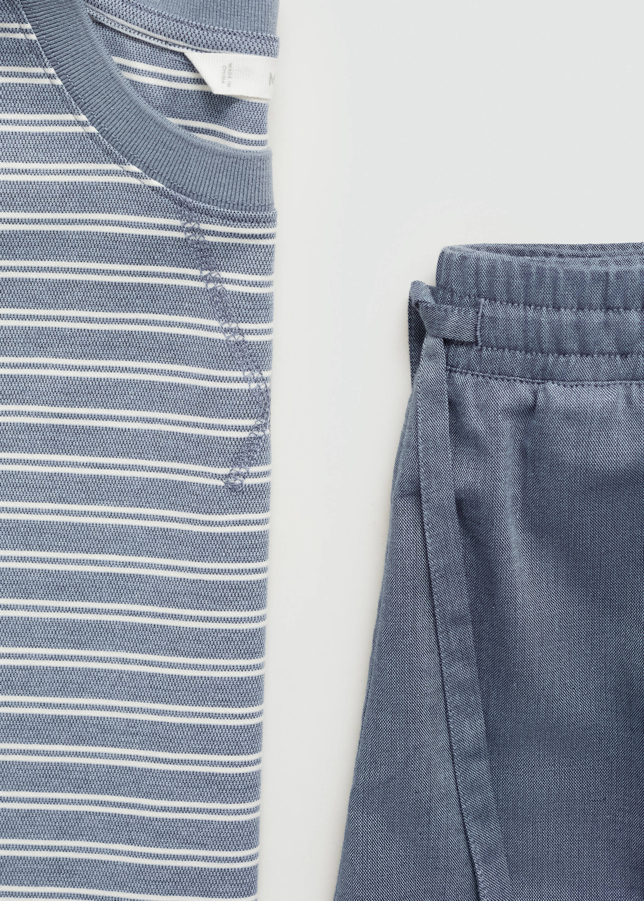 Striped cotton pyjama pack - Details of the article 8