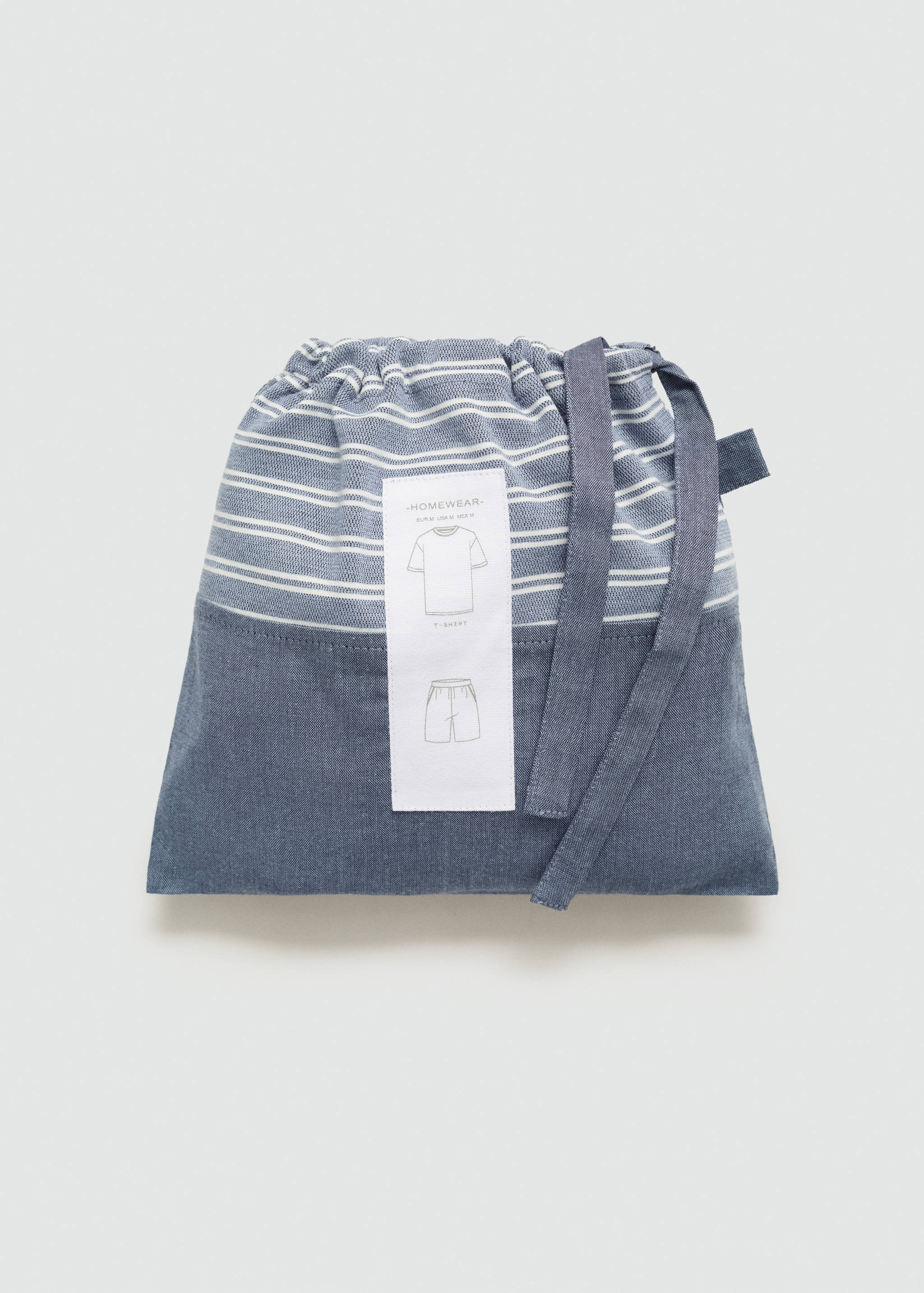 Striped cotton pyjama pack - Details of the article 0