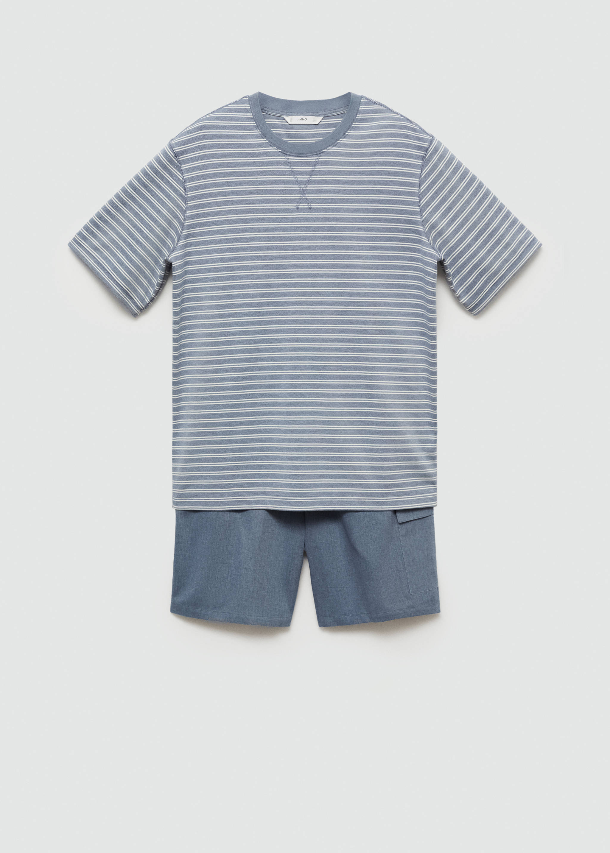 Striped cotton pyjama pack - Article without model