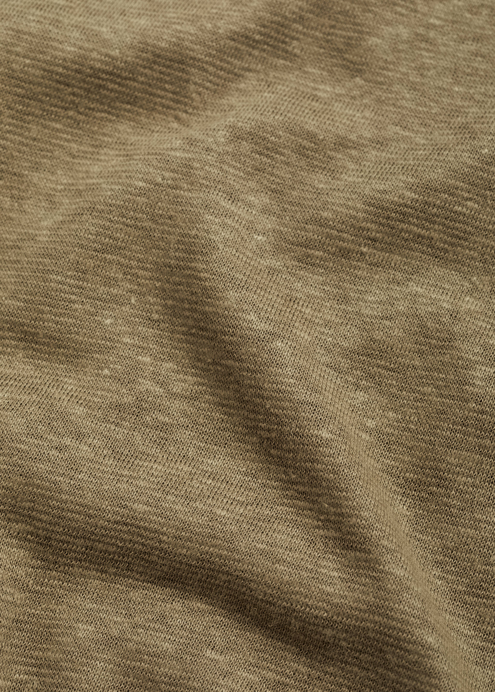 T-shirt slim-fit mélange de lin - Détail de l'article 0