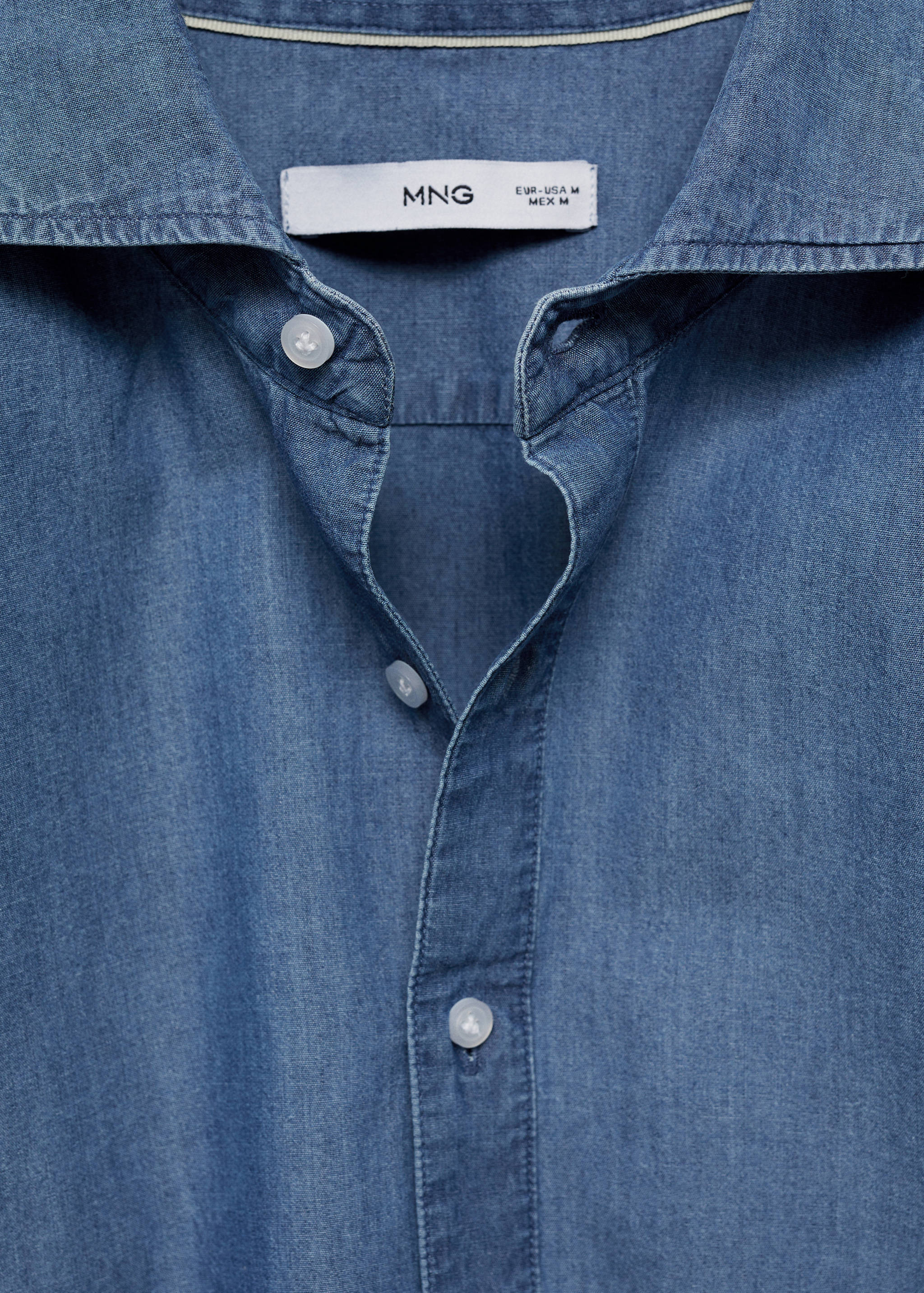 100% cotton chambray polo shirt - Details of the article 8