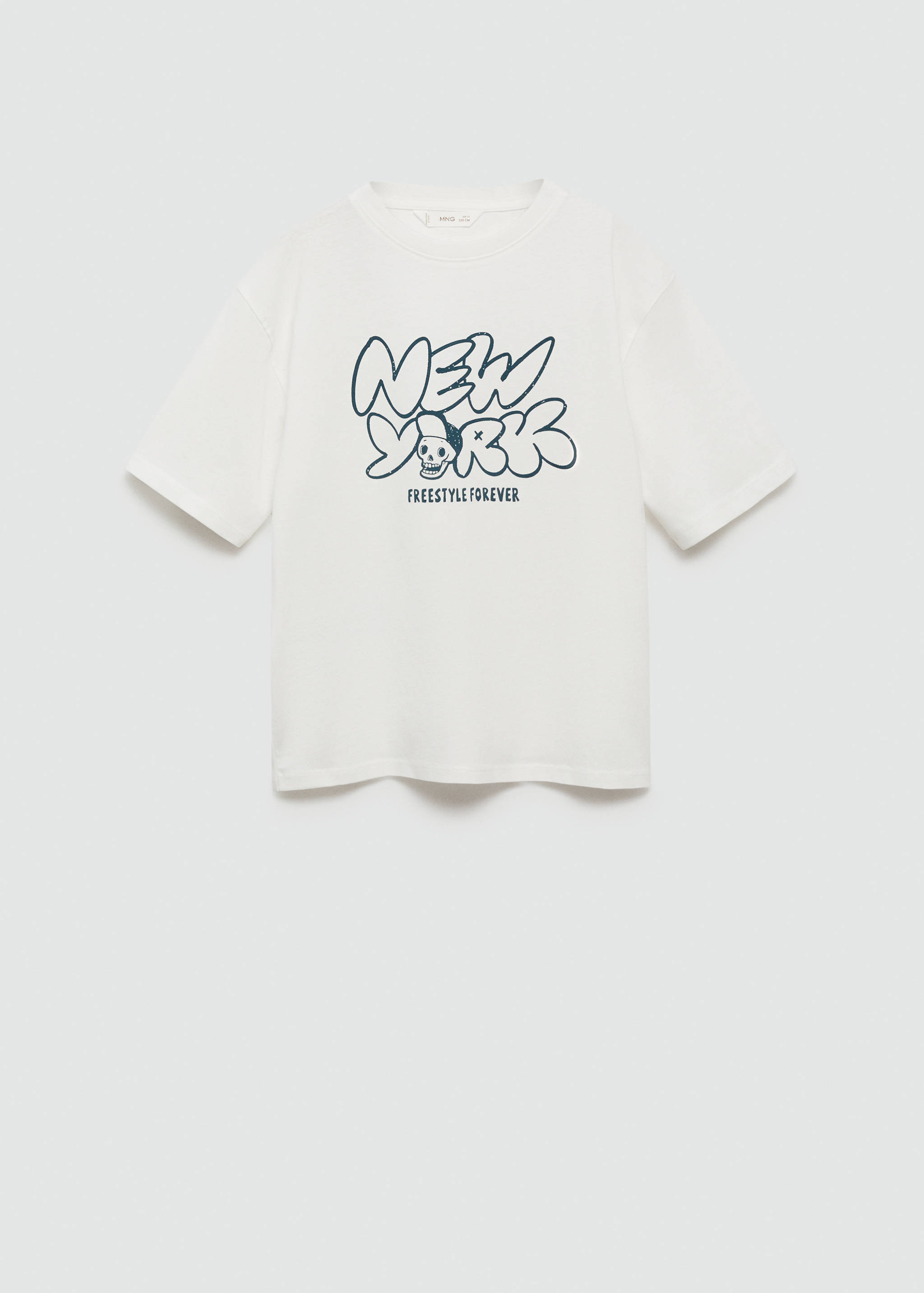 Printed cotton-blend t-shirt - Article without model