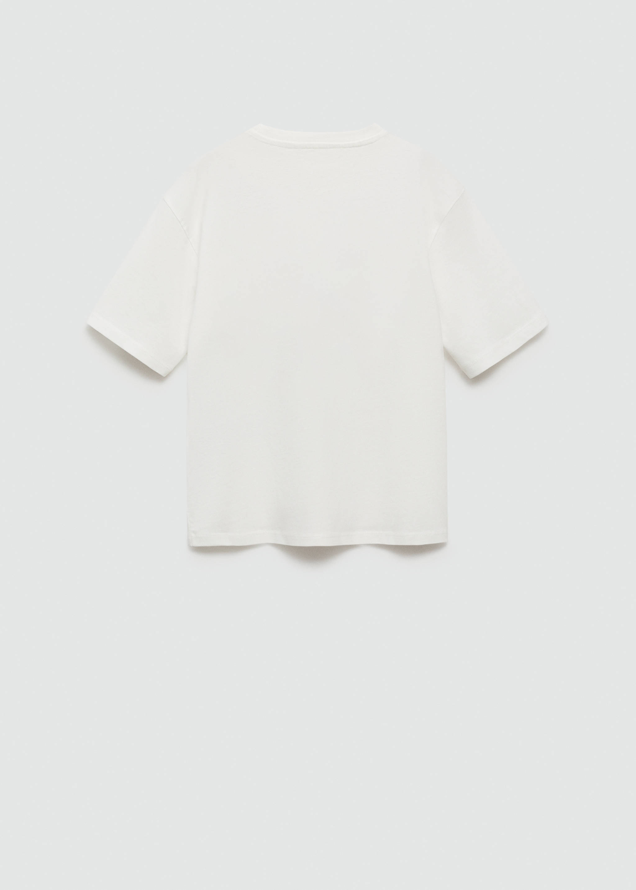 Printed cotton-blend t-shirt - Reverse of the article