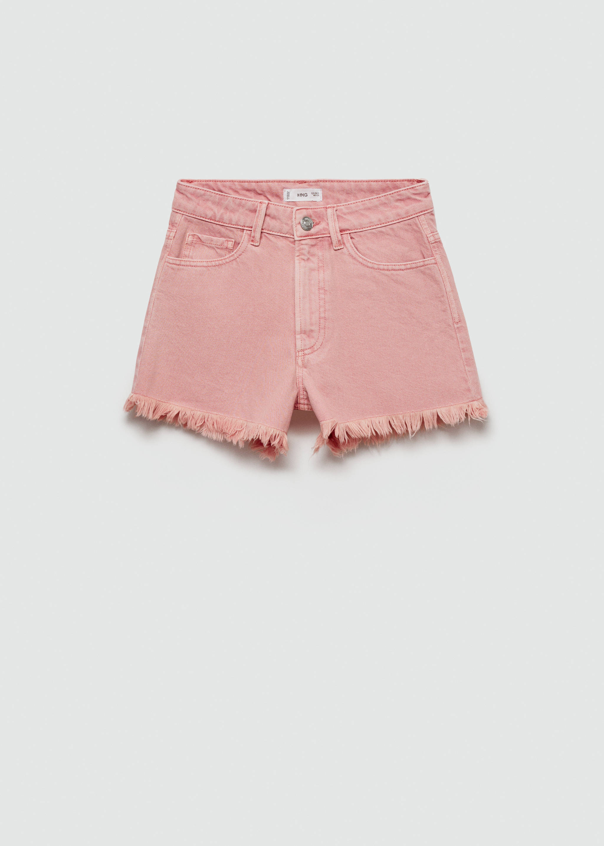 Frayed hem denim shorts - Article without model